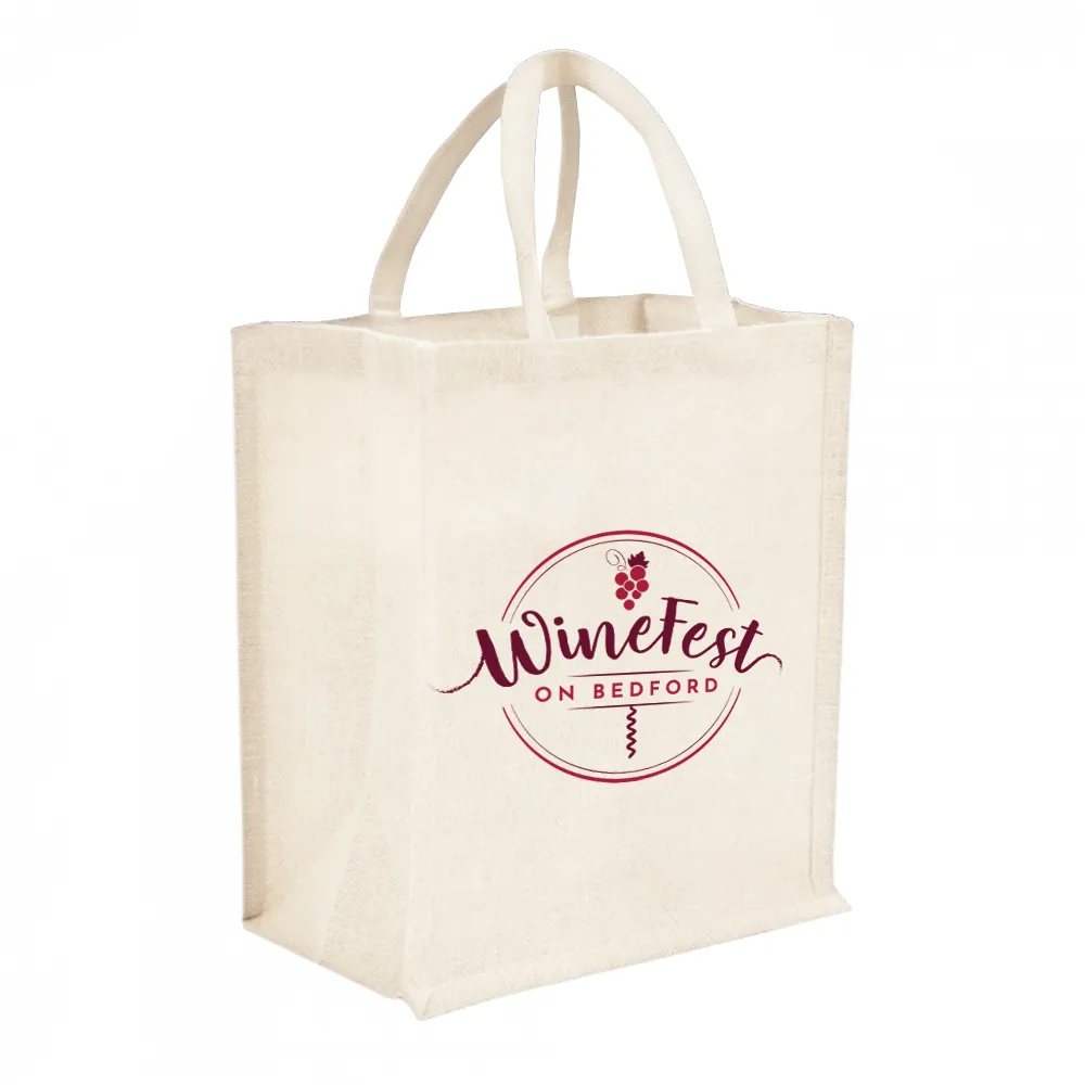 6-Bottle Heavy Cotton Canvas Tote 5
