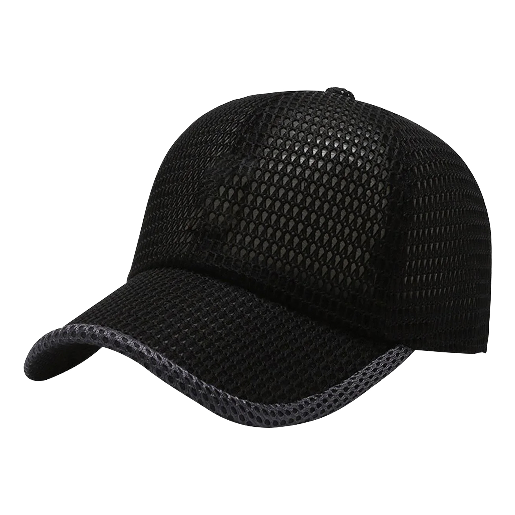 Summer Breathable Mesh Baseball Cap With PU Patch 6