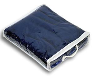 Zippered Vinyl Bag for Fleece Blanket 1