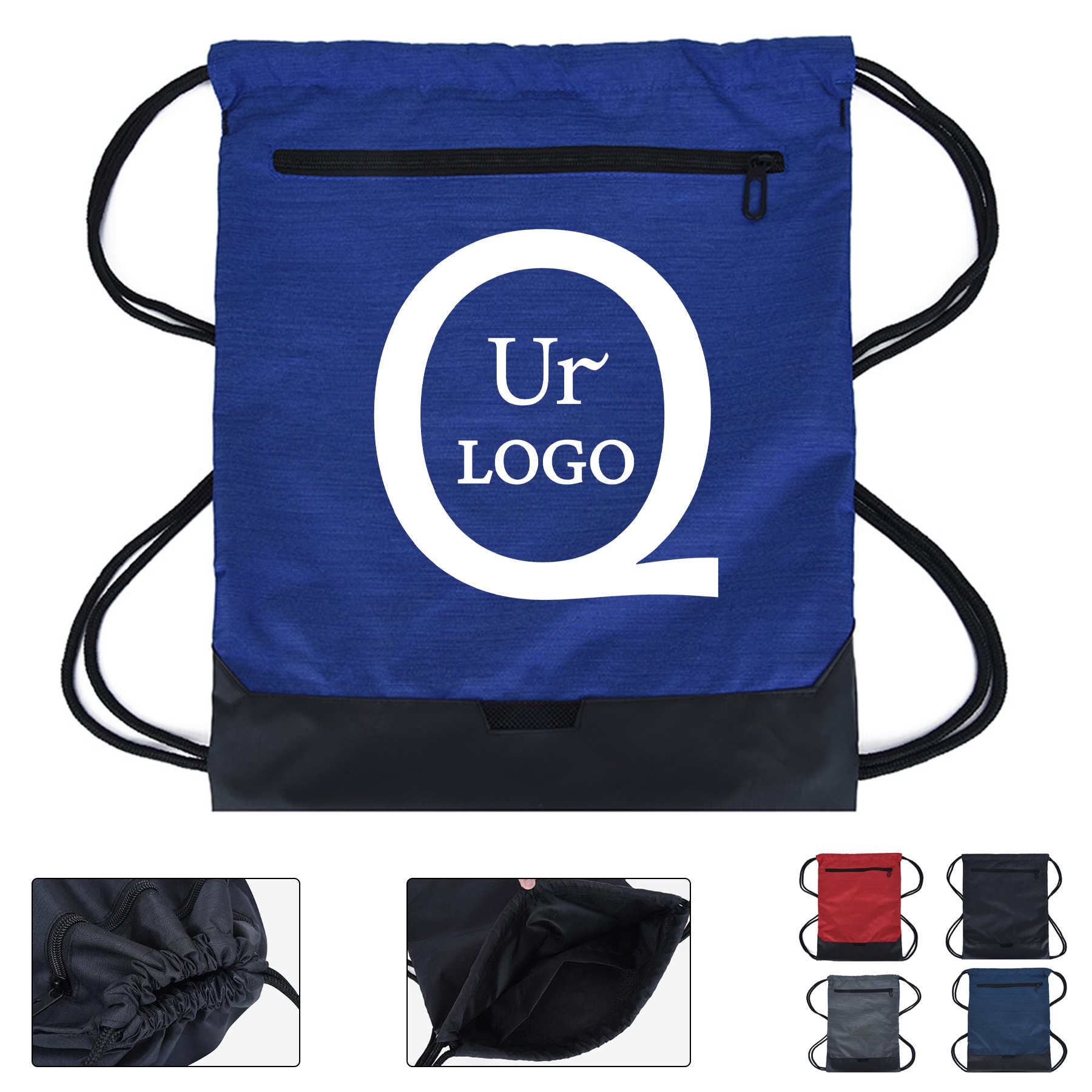 13.39X18.11 Inch Oxford Fabric Drawstring Backpack
