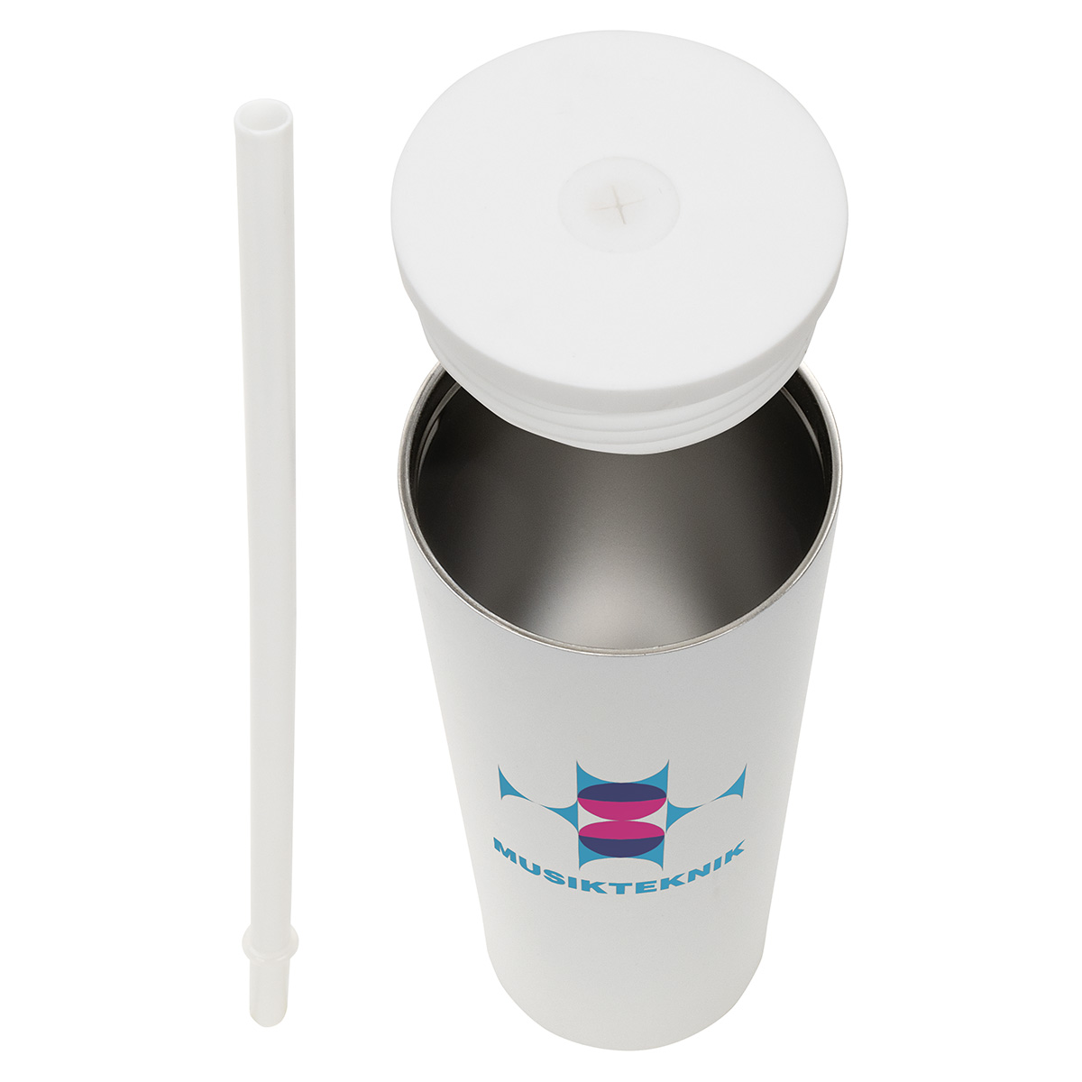 Bradford 24 oz Vacuum Insulated Stainless Steel Tumbler with Straw 38