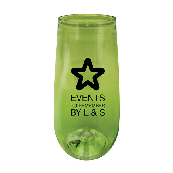 10 oz. Plastic Stemless Champagne Flute 19