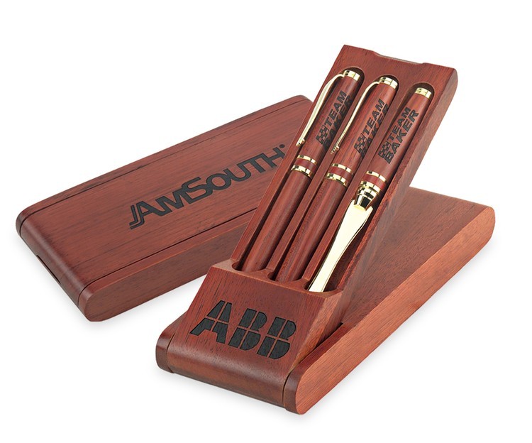 Curtis Wood 3 Pcs Pen Box 2
