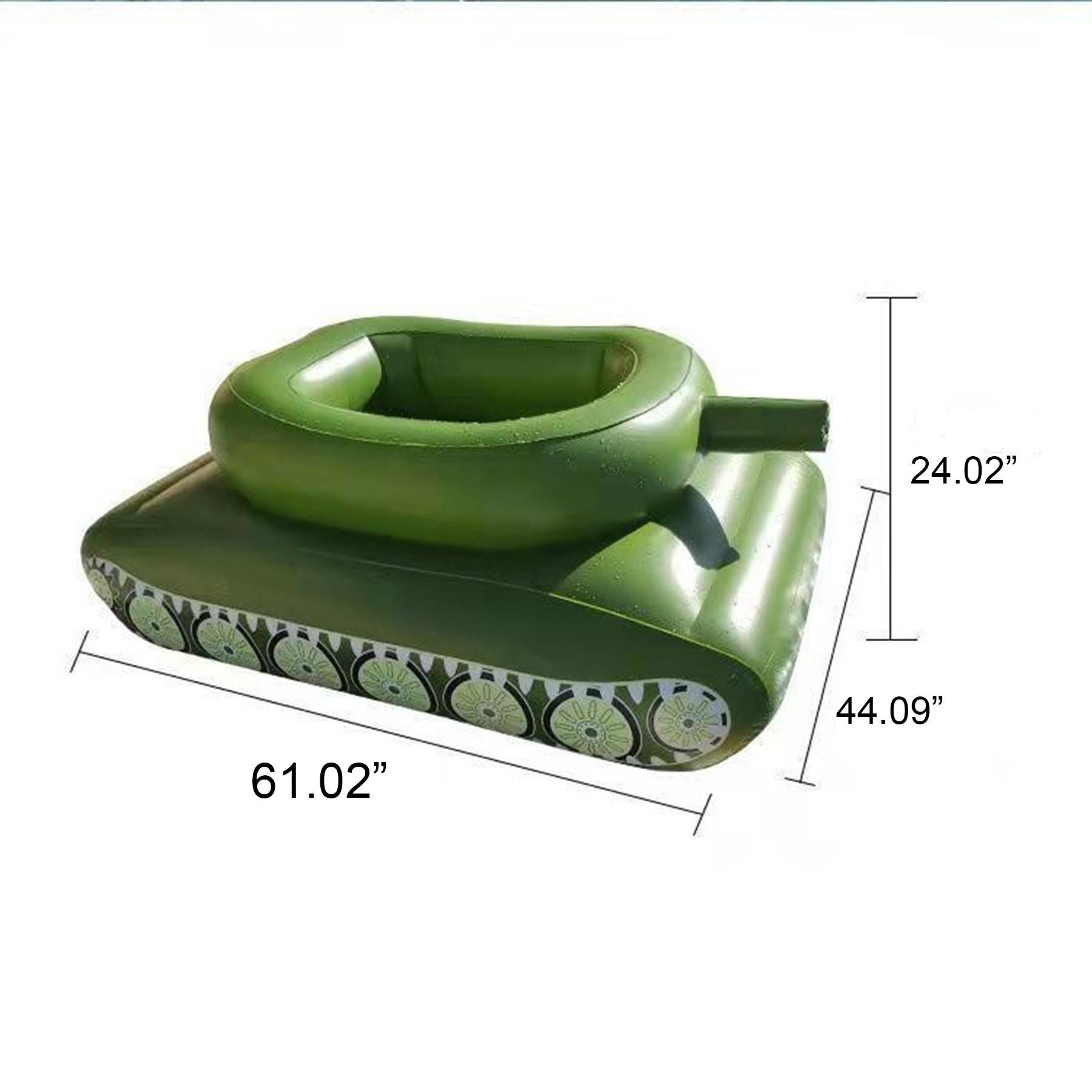 Inflatable tank swimming ring 5
