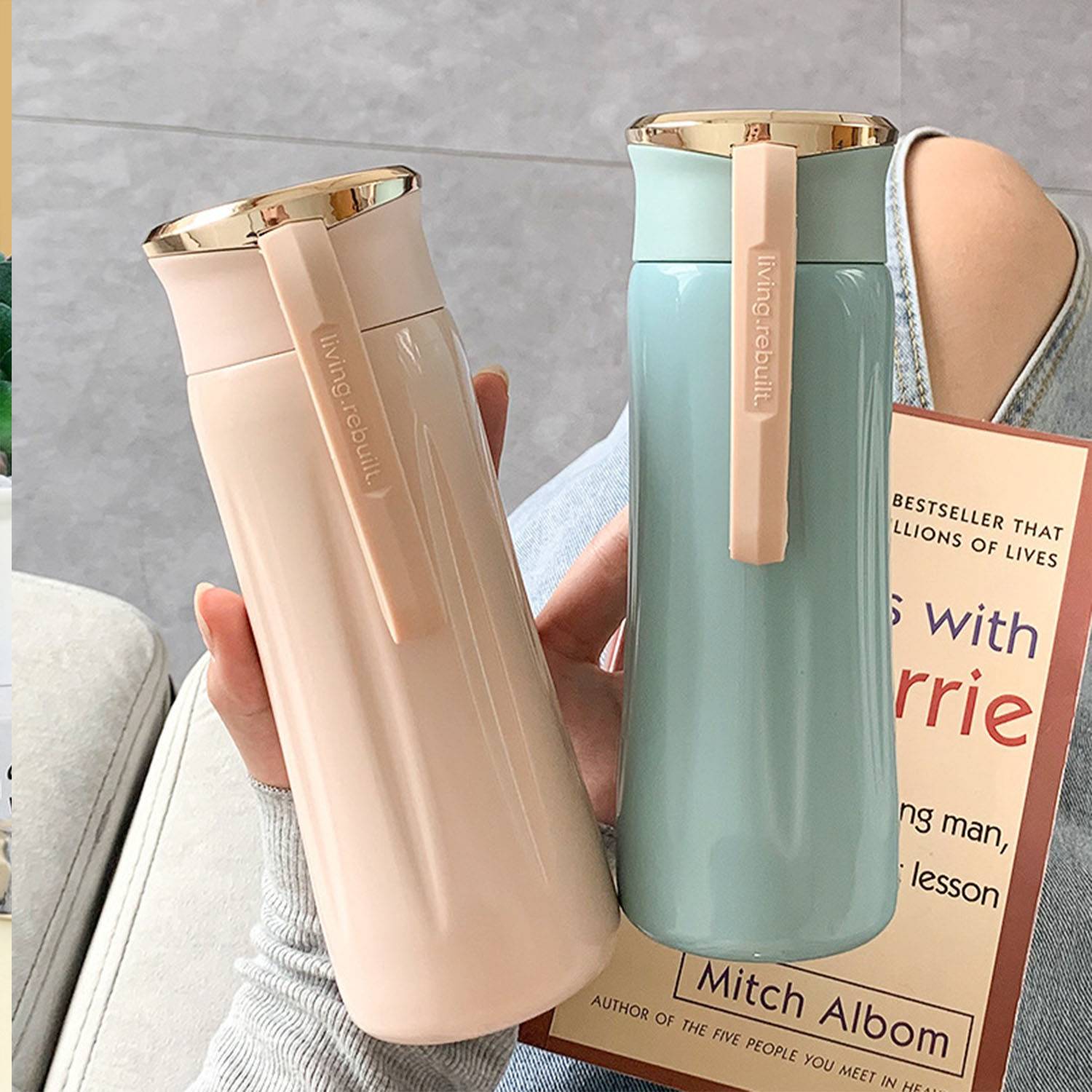 12.3oz Stainless steel portable insulated cup for student 4