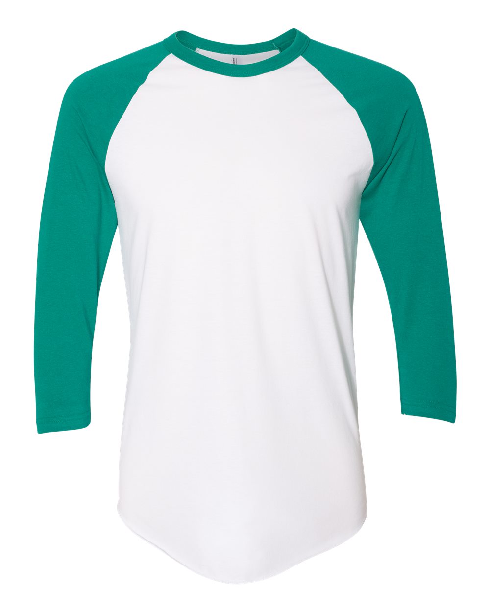 Unisex 50/50 Raglan Three-Quarter Sleeve Tee - BB453W 1