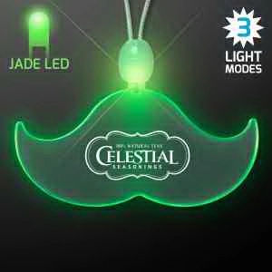 Acrylic Mustache Shape Necklace with LED 7