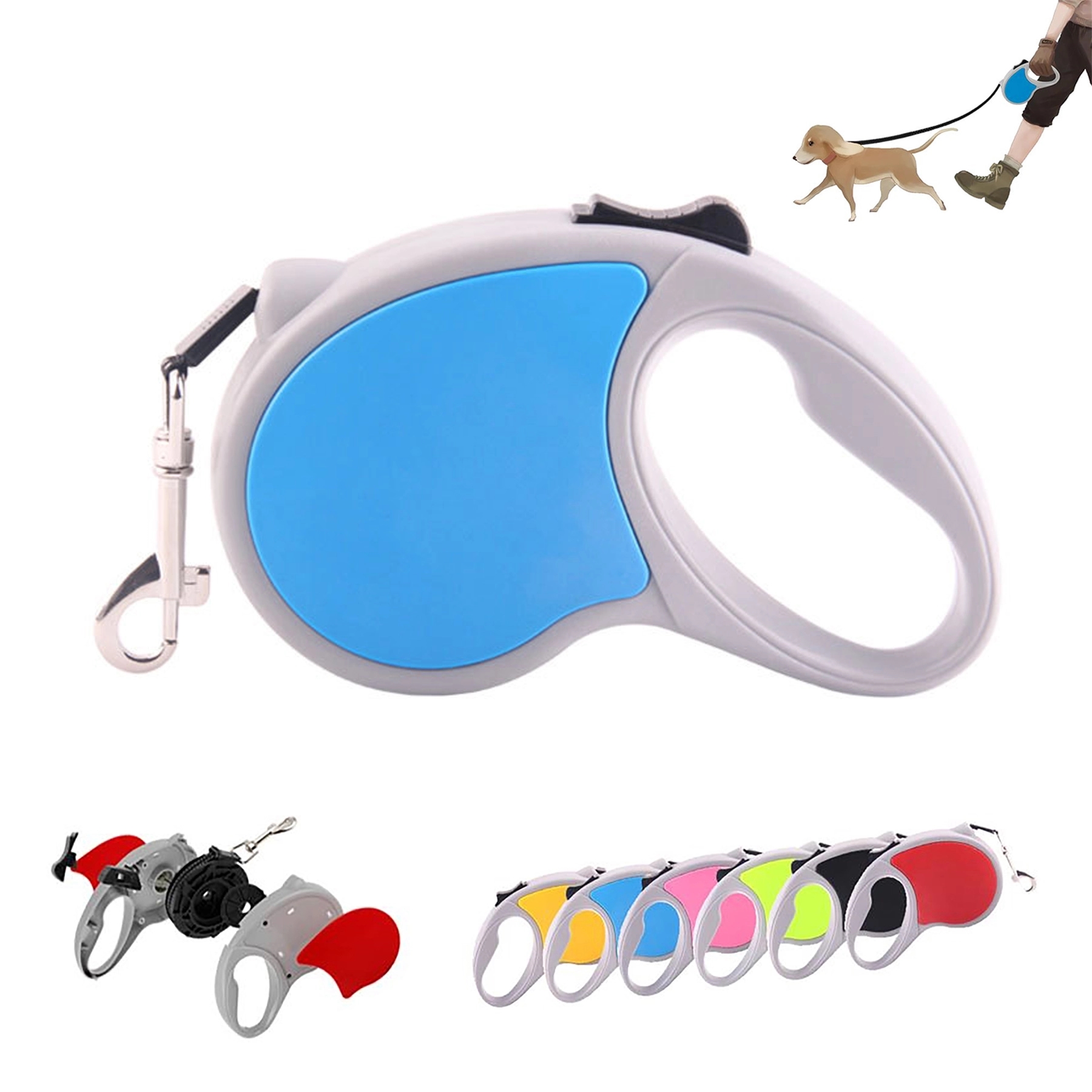 16' Retractable Dog Leash with Anti-Slip Handle 4