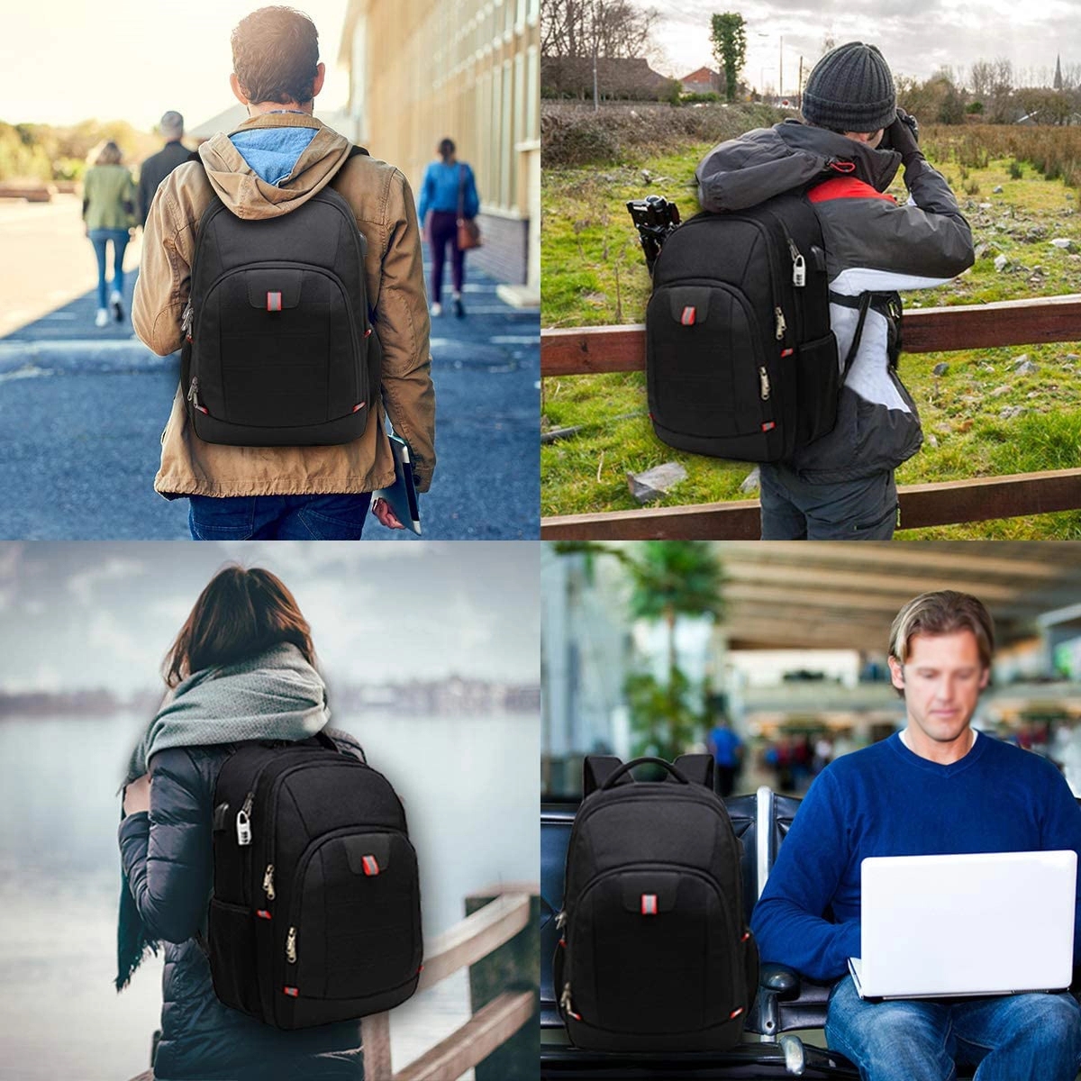 Travel Laptop Backpack For Men And Women With Usb Charging 6