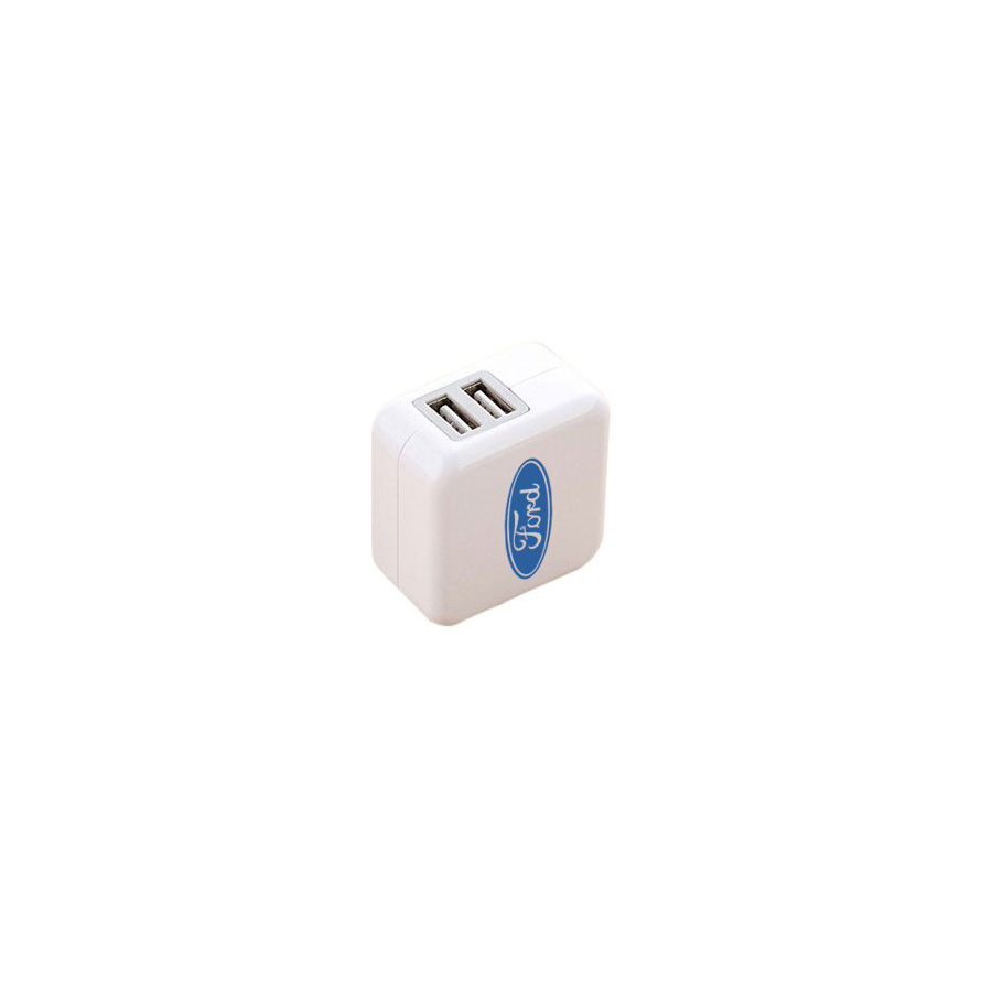 Dual USB Foldable AC Adapter for Travel 9