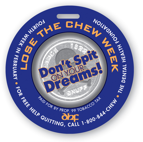 Screen Printed Poly Write-On Tag (3.5") Round