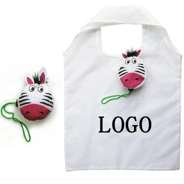 Polyester Zebra Shape Foldable Shopping Bag 2