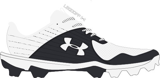 Boys' UA Leadoff Low RM Jr. Baseball Cleats 6