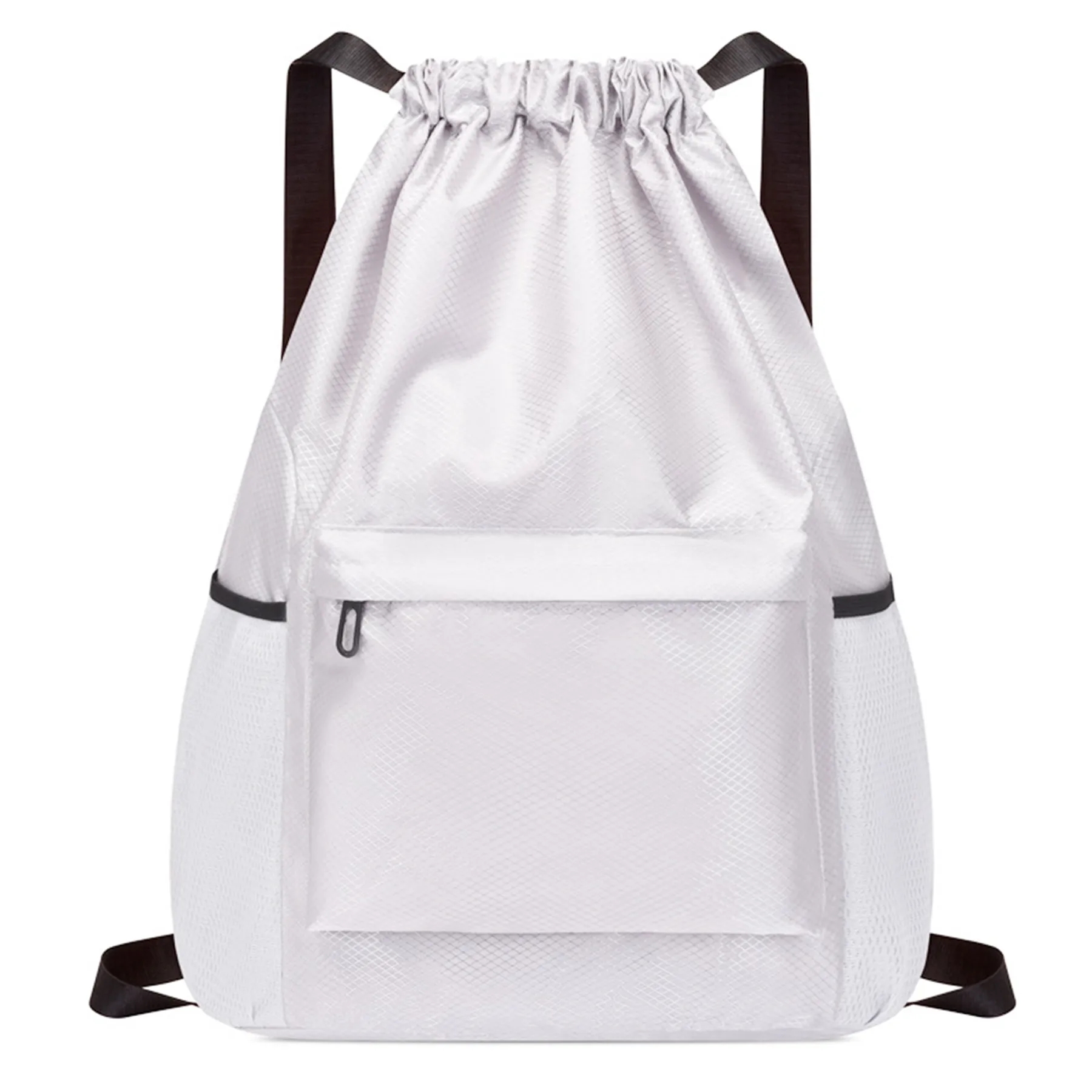 Dry Wet Drawstring Backpack with Zipper Pocket 2