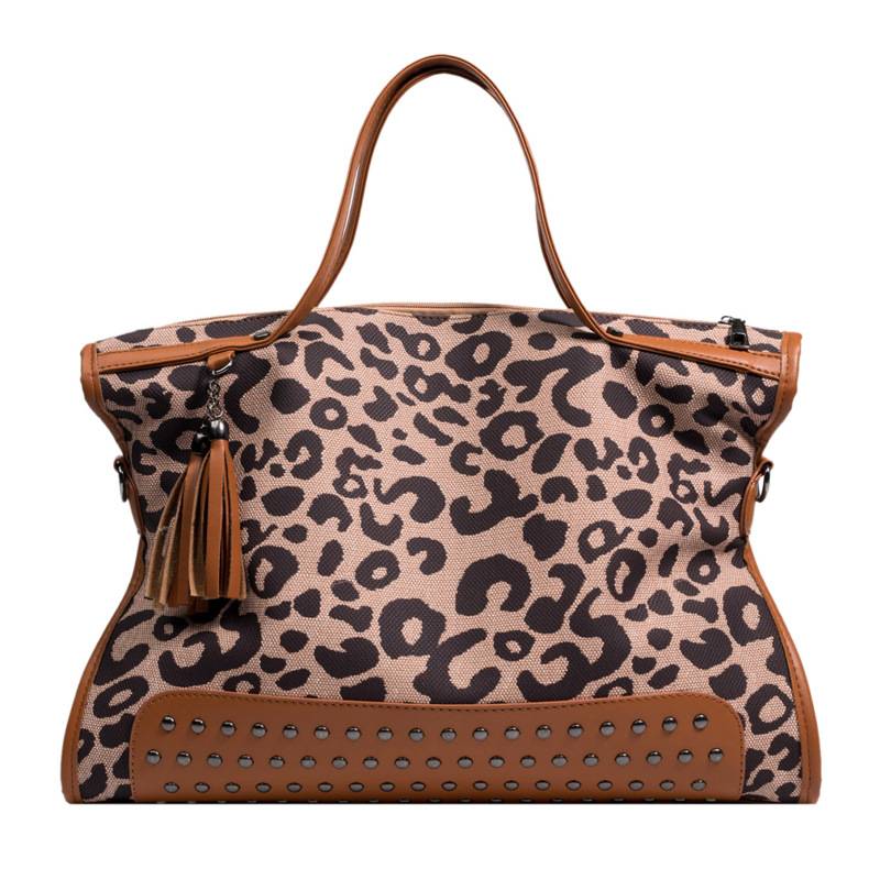 Leopard print single-shoulder bag 3