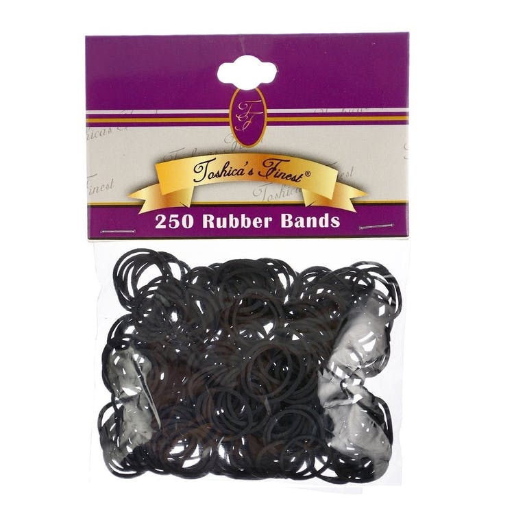 Rubber Bands - Black 250 Pack, promotional household item with logo imprint 2