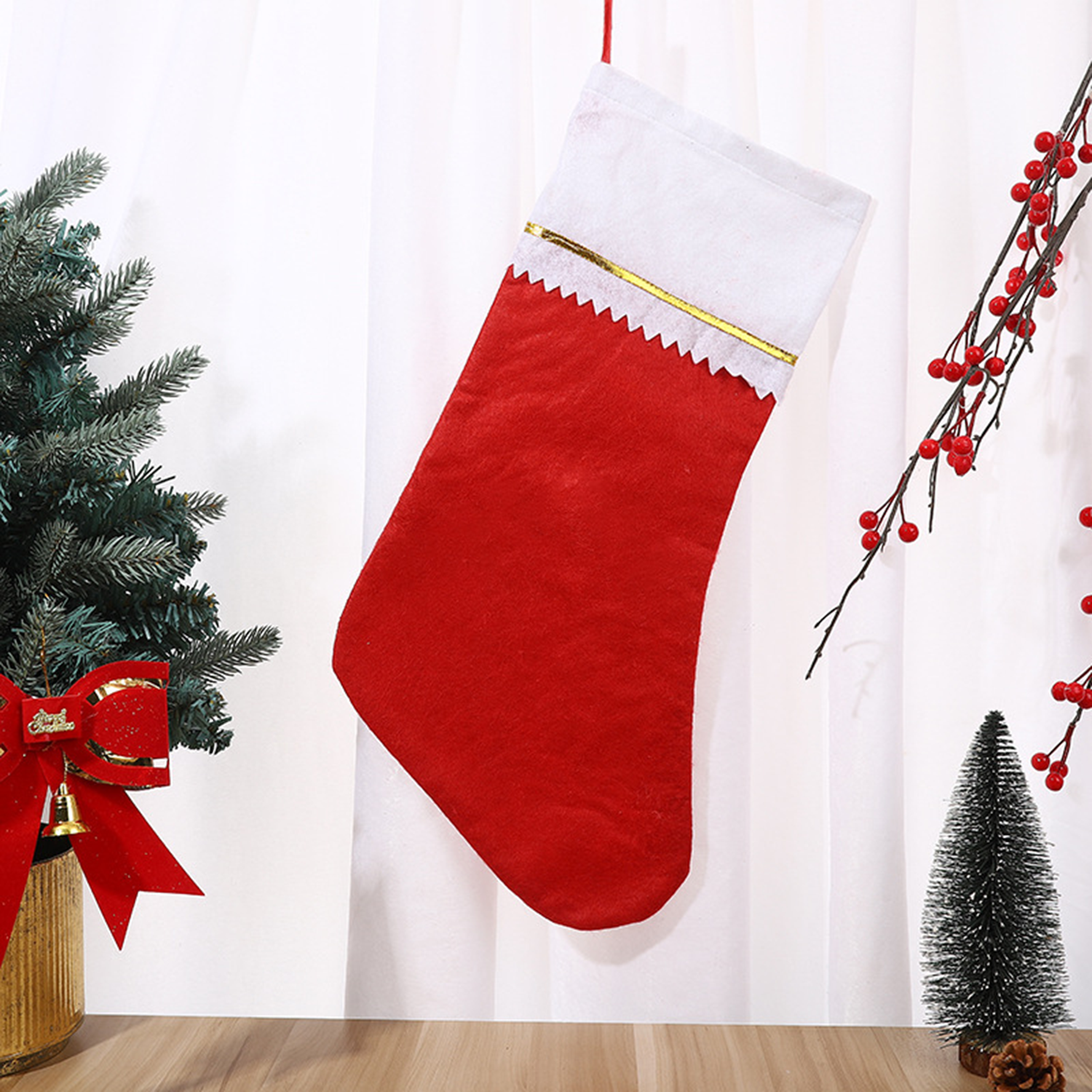 Felt Christmas Santa Stockings 3