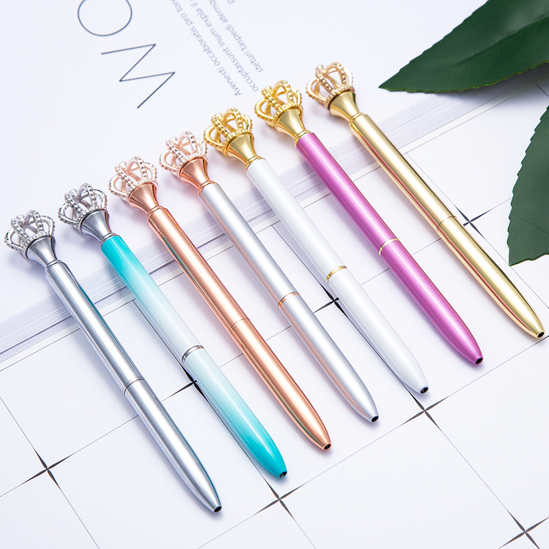 Breast Cancer Awareness Crown Top Pens 2