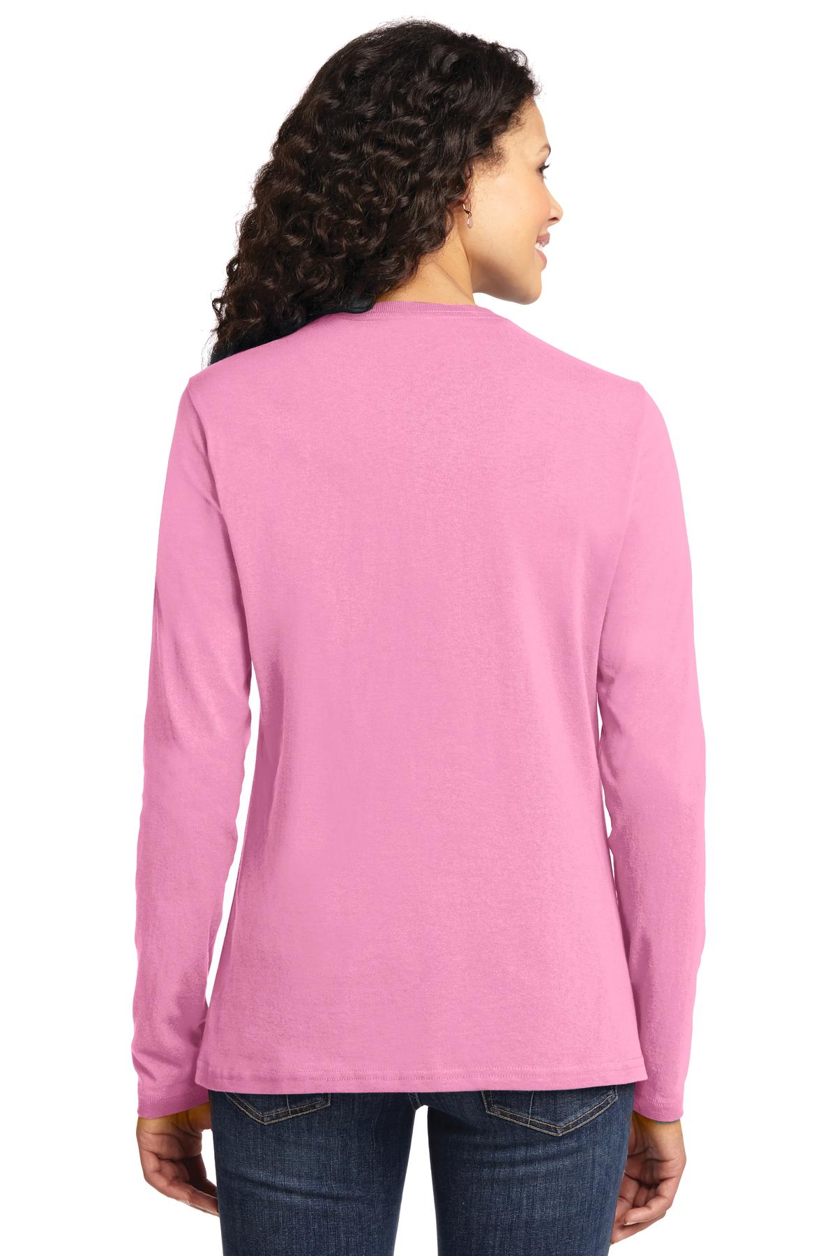 Port & Co Women's Long Sleeve Core Cotton Tee. LPC54LS 11
