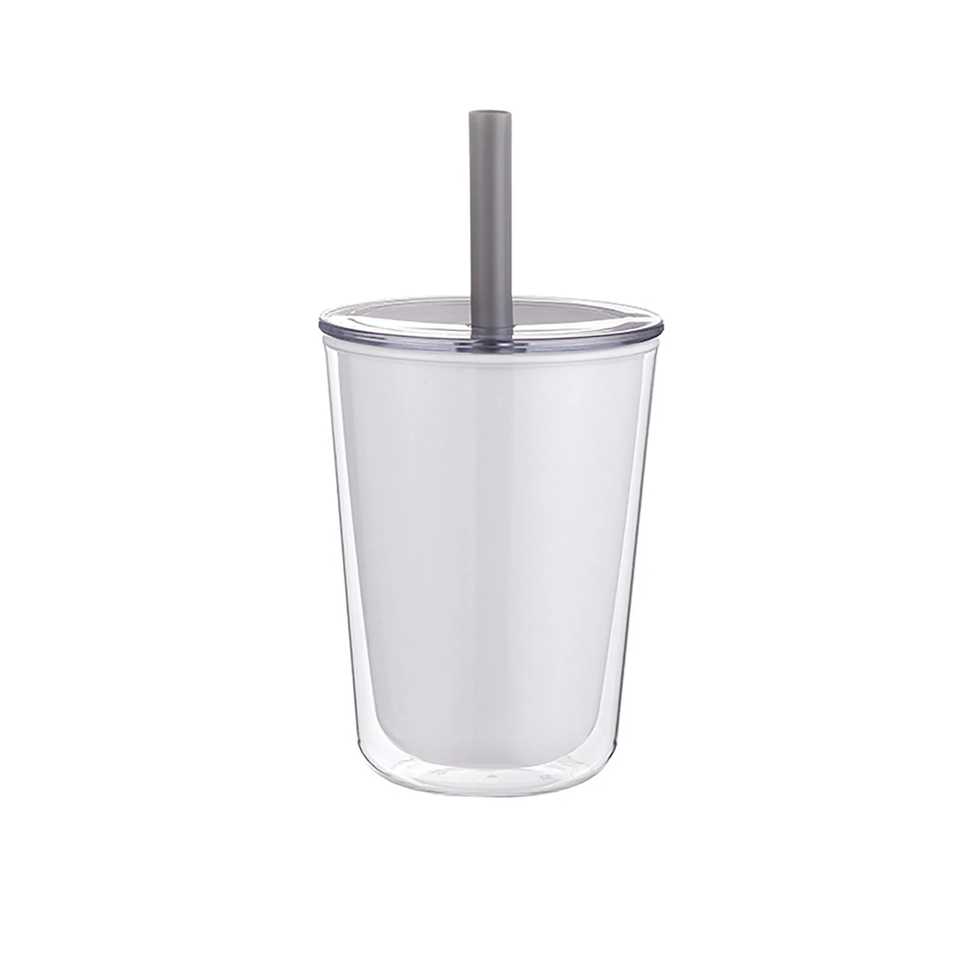 MOQ 24 Double-Layer Straw Cup with Heat Resistance 5