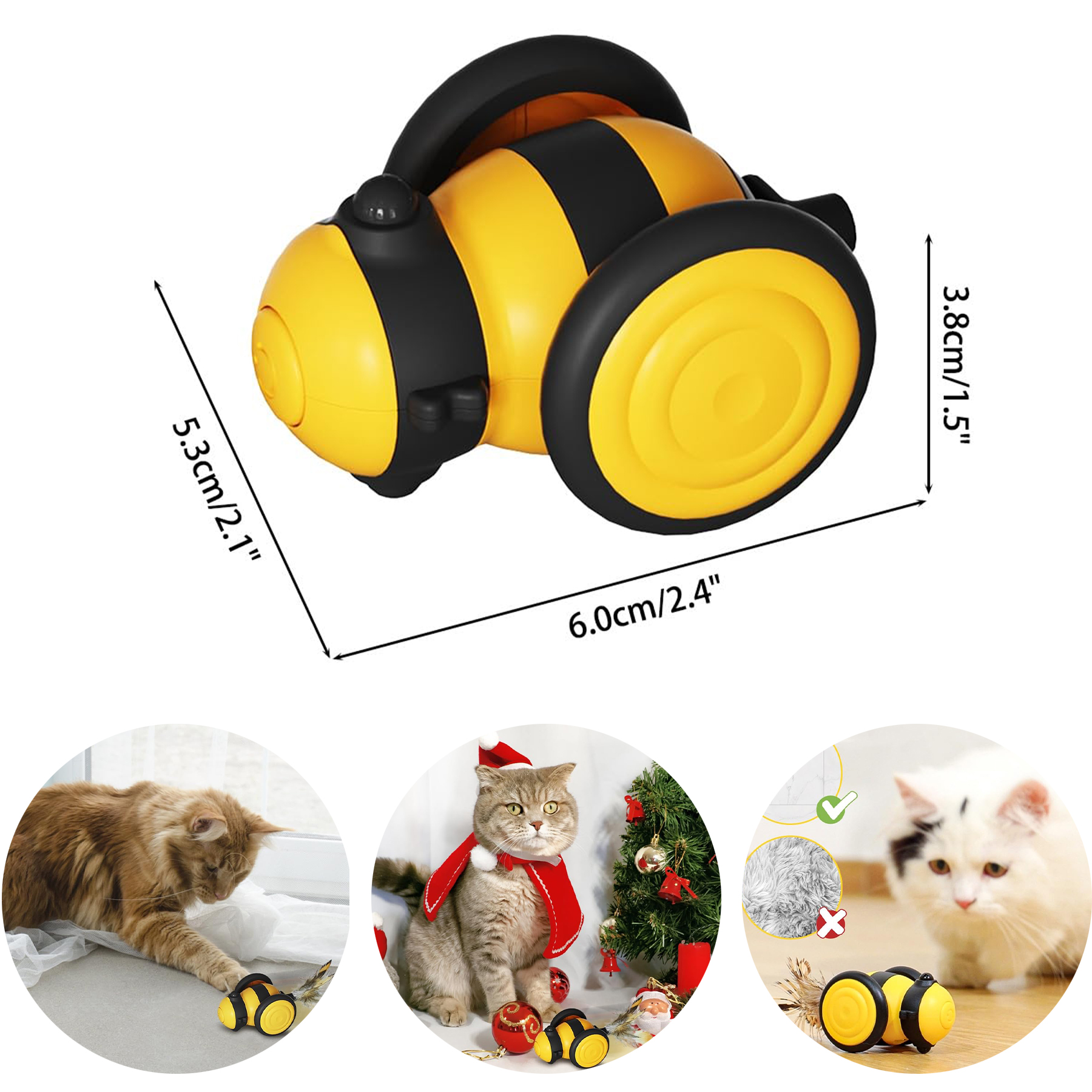 Smart Moving Cat Bee Toy 2