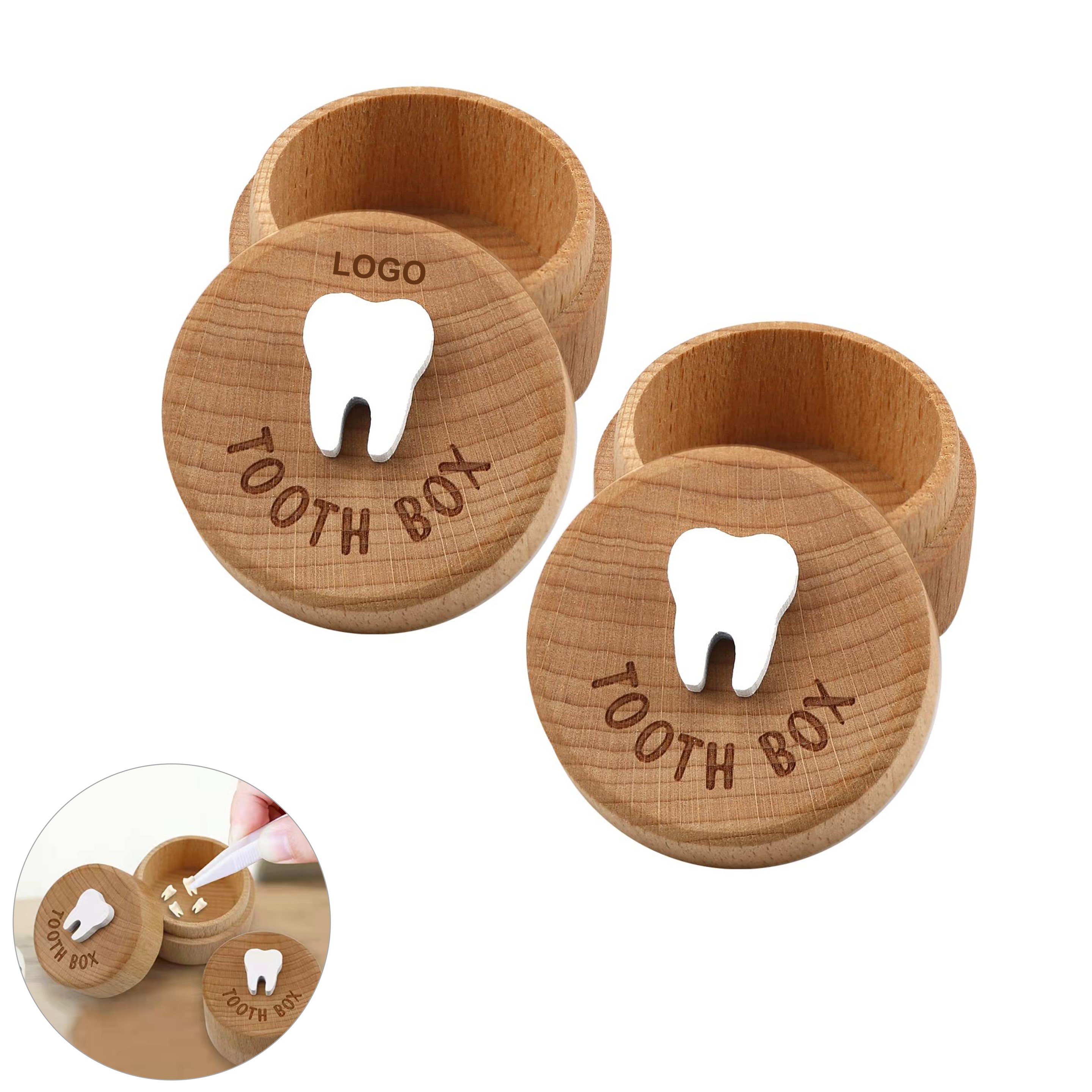Wood Tooth Fairy Box (direct import) 4