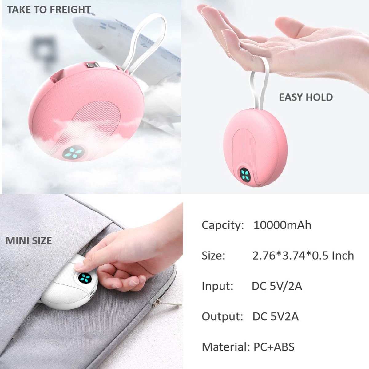 Wired Cute 1000MAH Power Bank 3