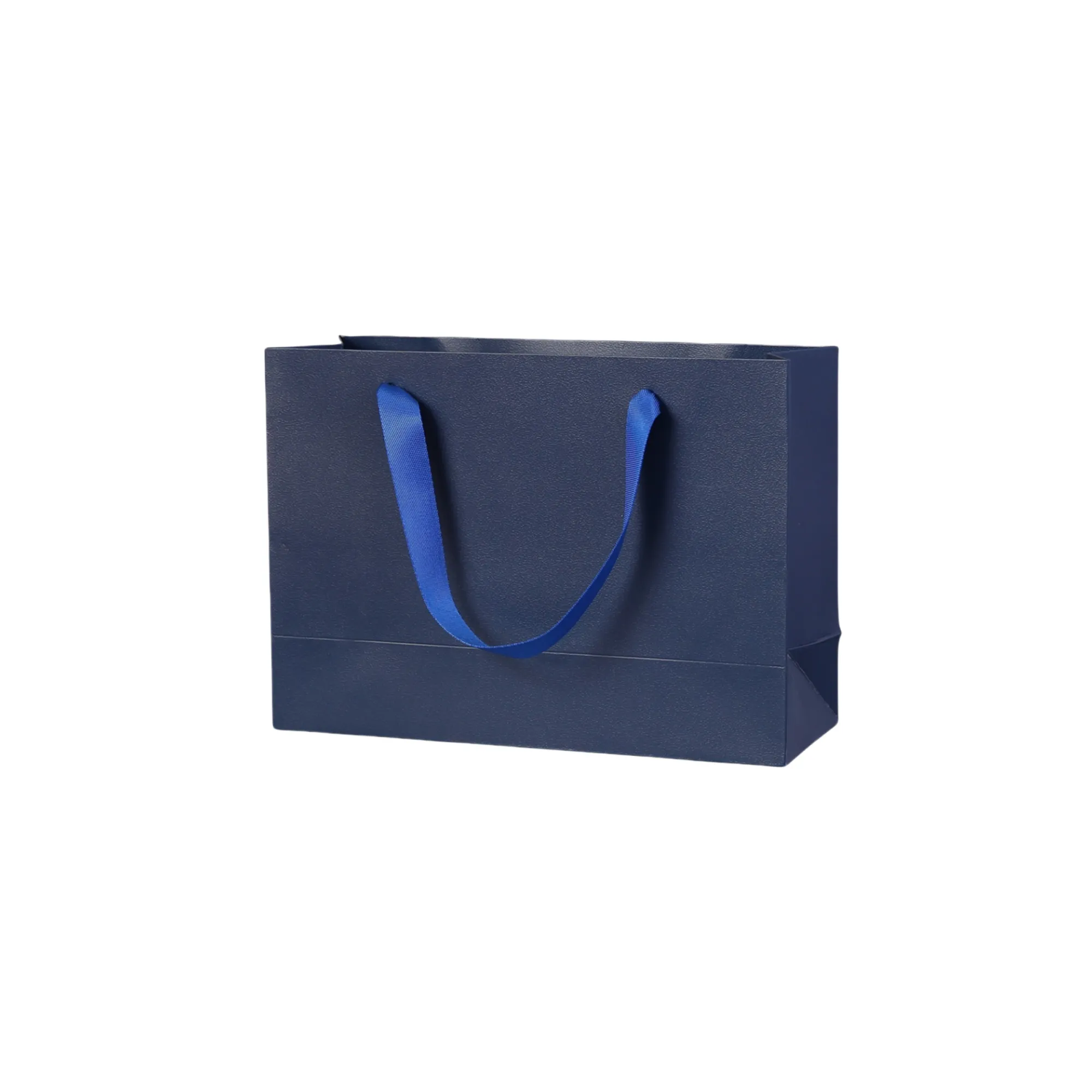 White Kraft Paper Shopping Bags with Ribbon Handles 5