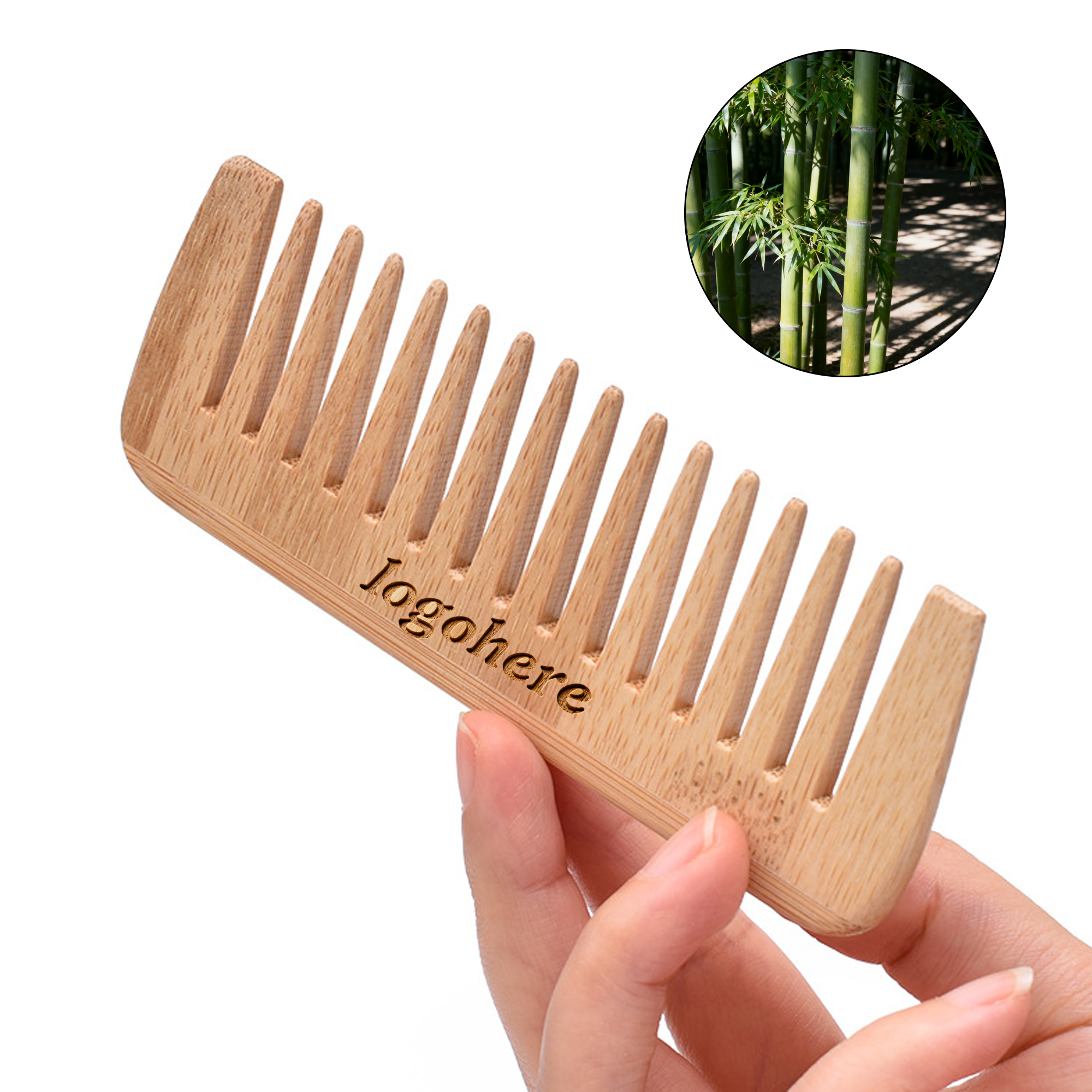 Personalized Wooden Hair Comb 1