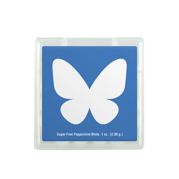 Peppermint Flavored Mints in 1 3/4" x 1 3/4" Square Dispenser 5