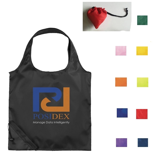 Logo Bungalow Foldaway Shopper Tote - 15"X15" 1