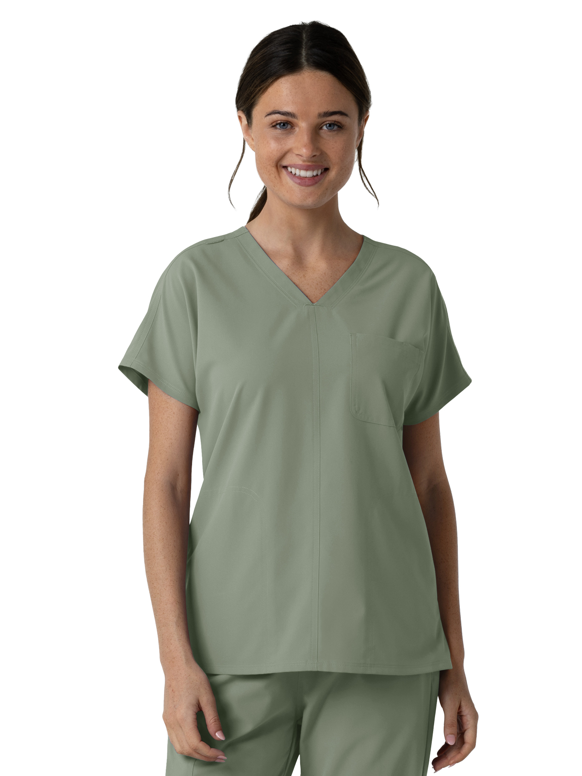 Wink - Nurtur - Women's Three-Pocket Drop Shoulder Tunic Scrub Top 11