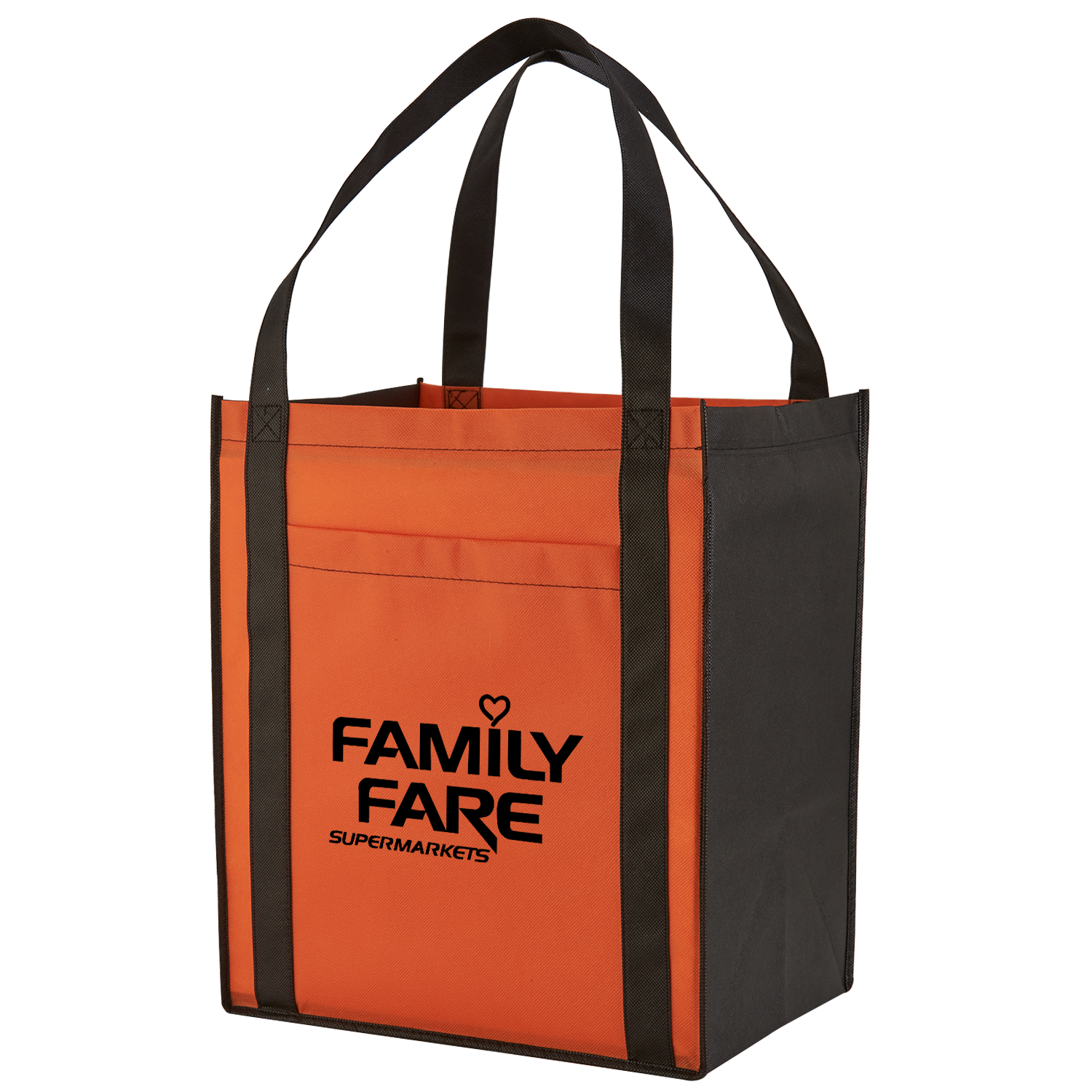 Large Non-Woven Grocery Tote Bag w/ Pocket 11