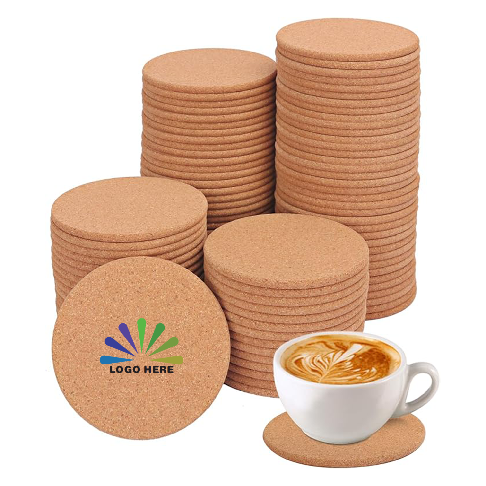 3.94 inch Cork Coaster 2