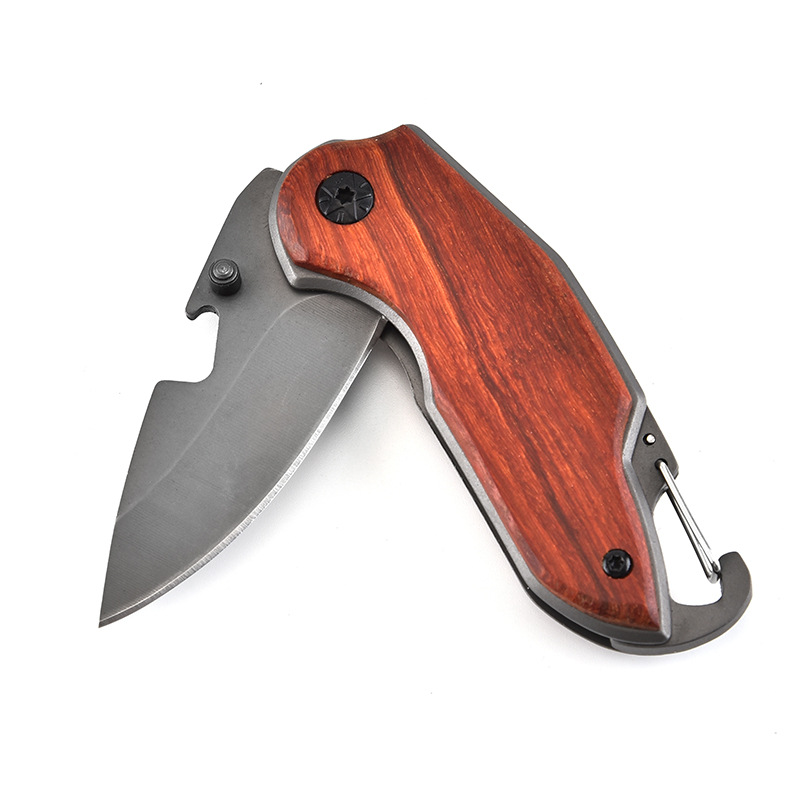 Stainless Steel Folding Pocket Knife with Key Chain 5