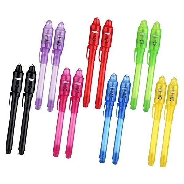 Invisible Disappearing Ink Pen With UV Light Party Toy 2