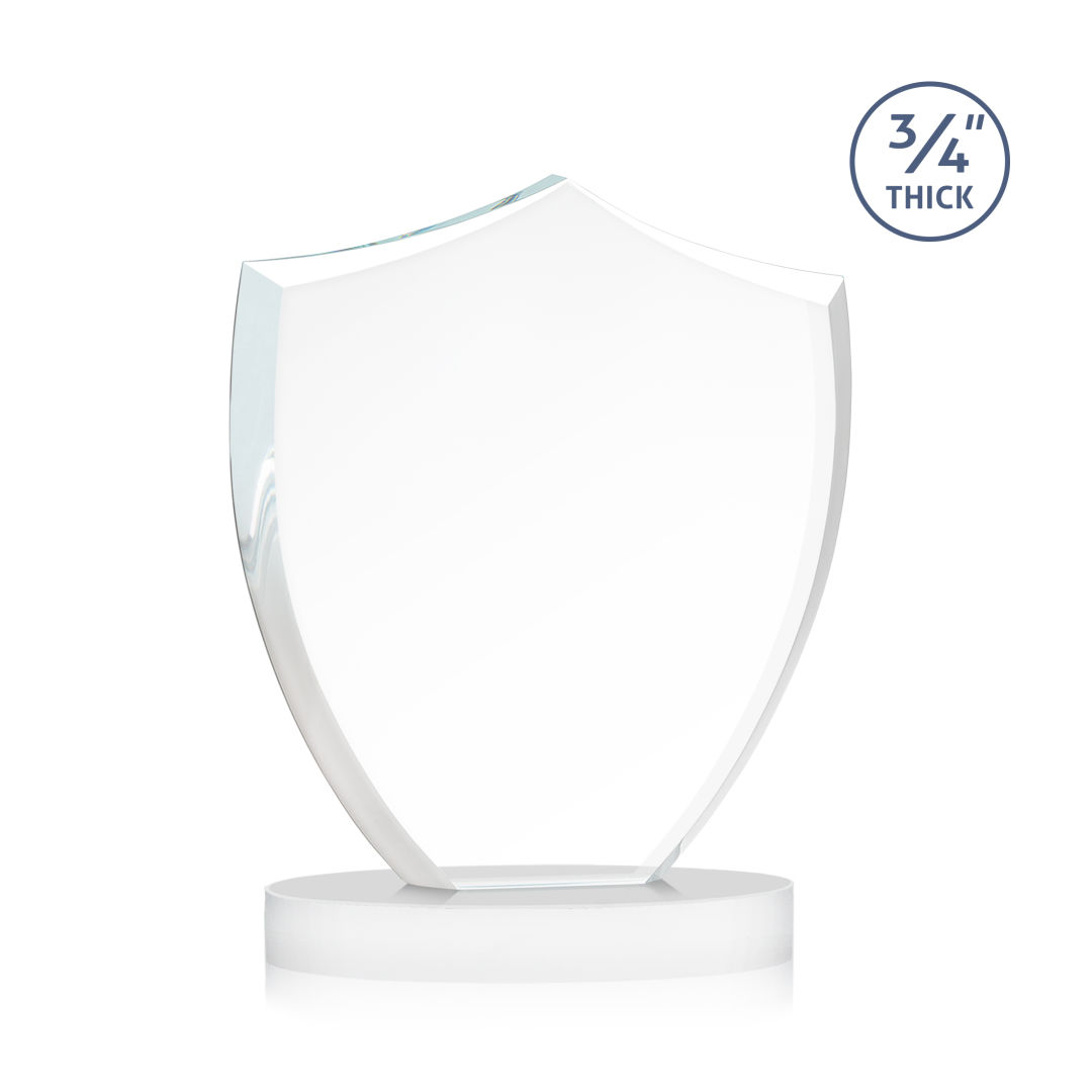 Scudo Shield VividPrint™ Award on Alberton Base - White 5