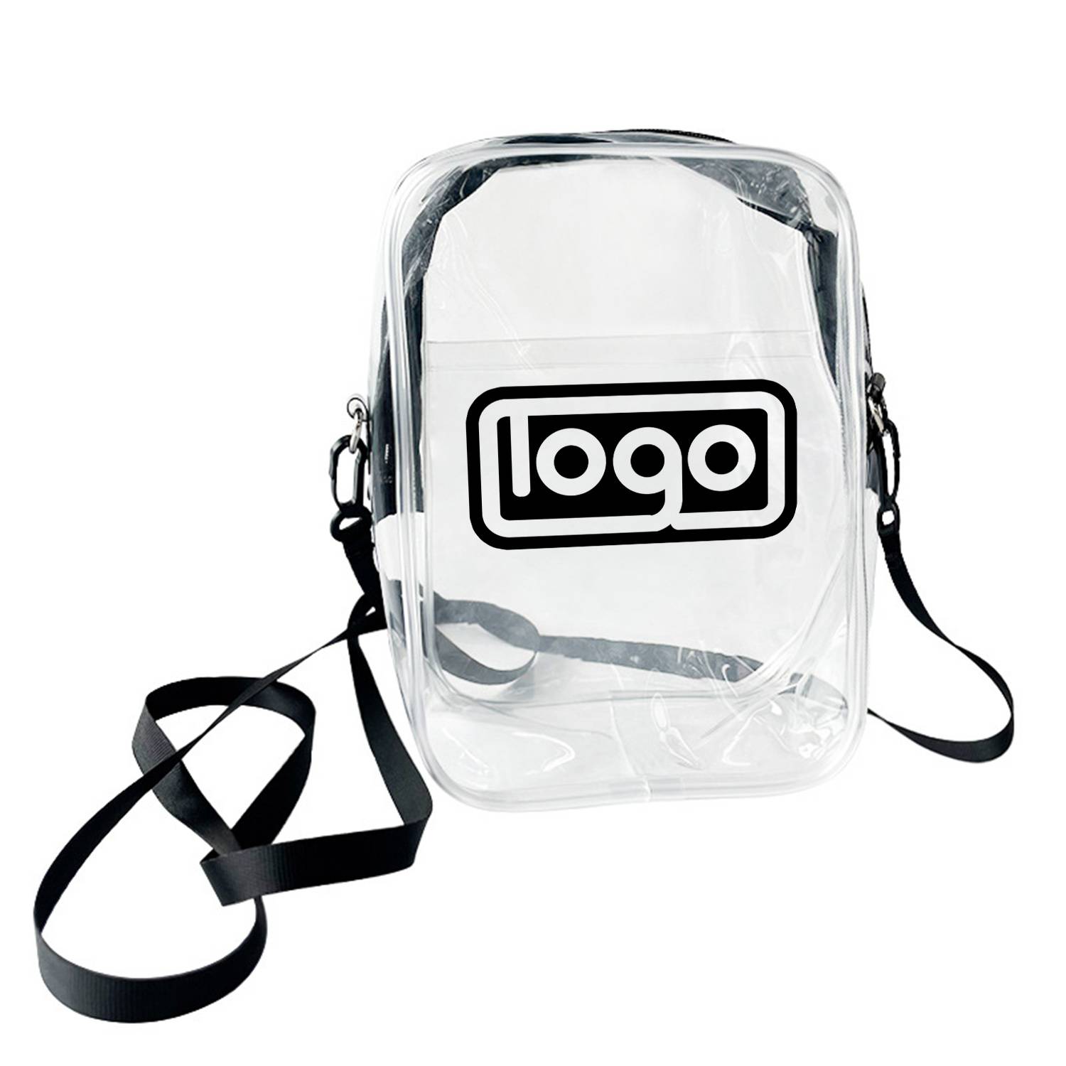 Custom Fashion PVC Transparent Crossbody Phone Bag