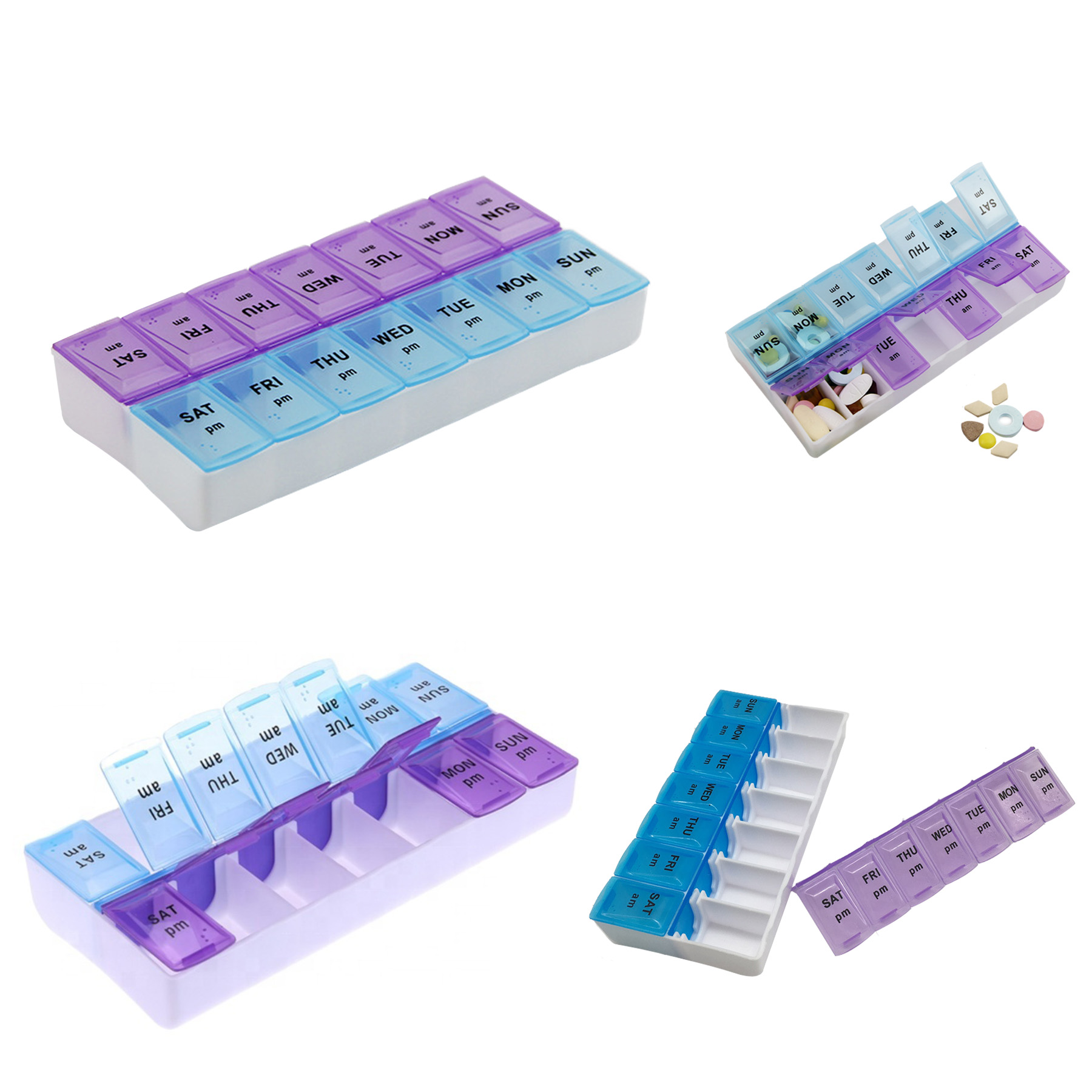 7 Days AM PM Pill Organizer 2