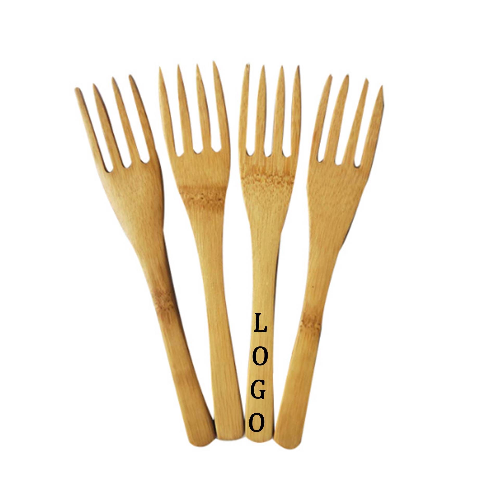 6.3 inch Bamboo Dessert Fork 2