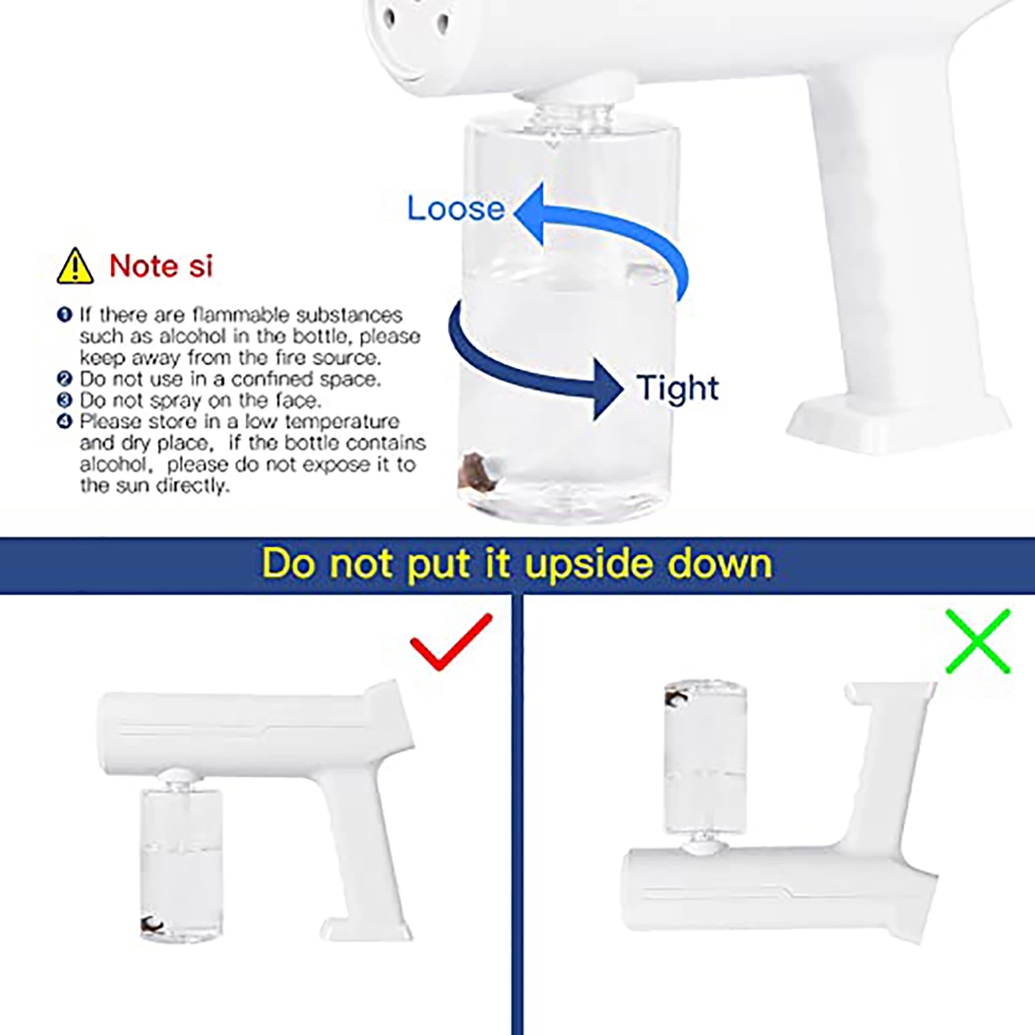 Portable Uv Disinfection Mist Sprayer Gun 7