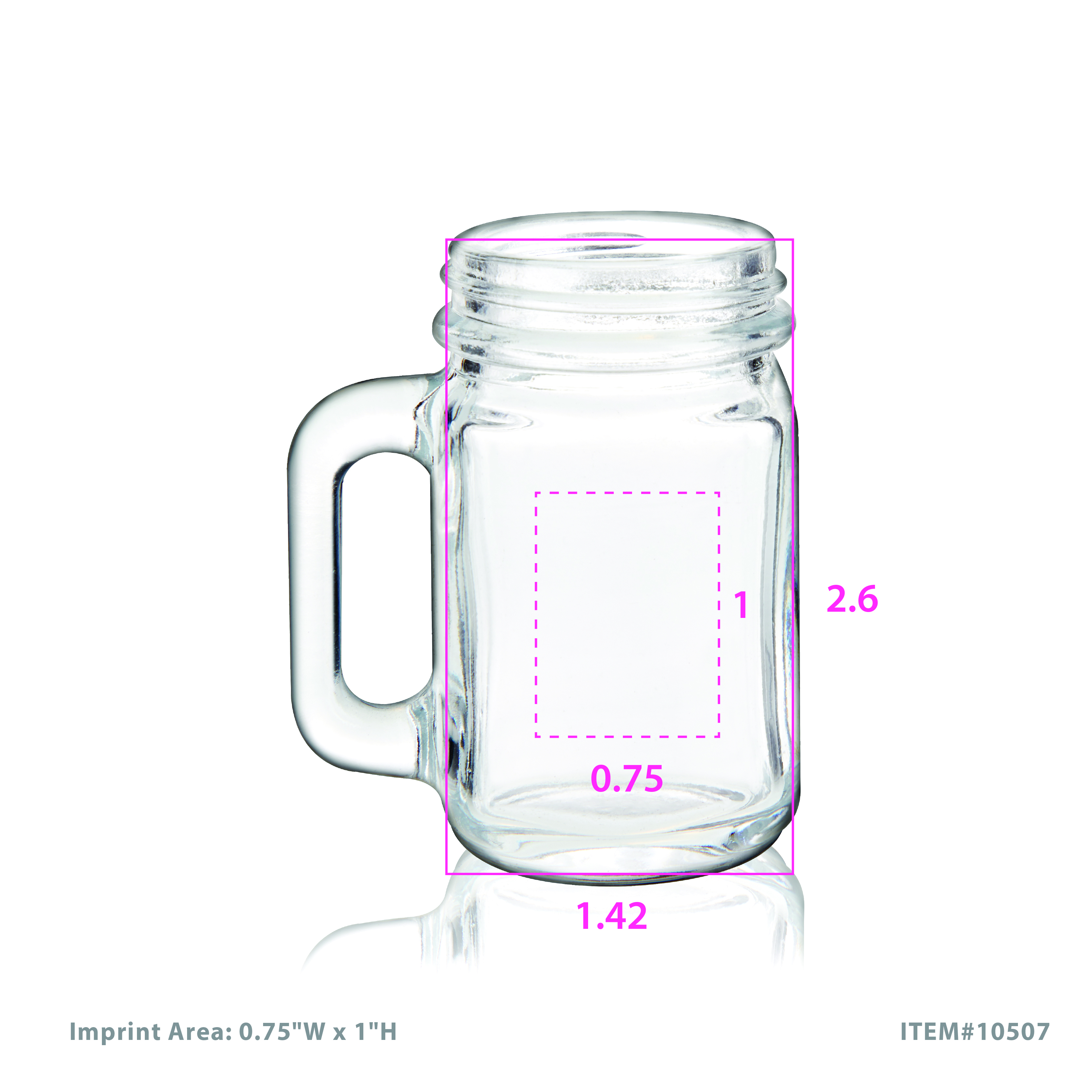 True® Mason Jar Shot Glass, set of 6 5