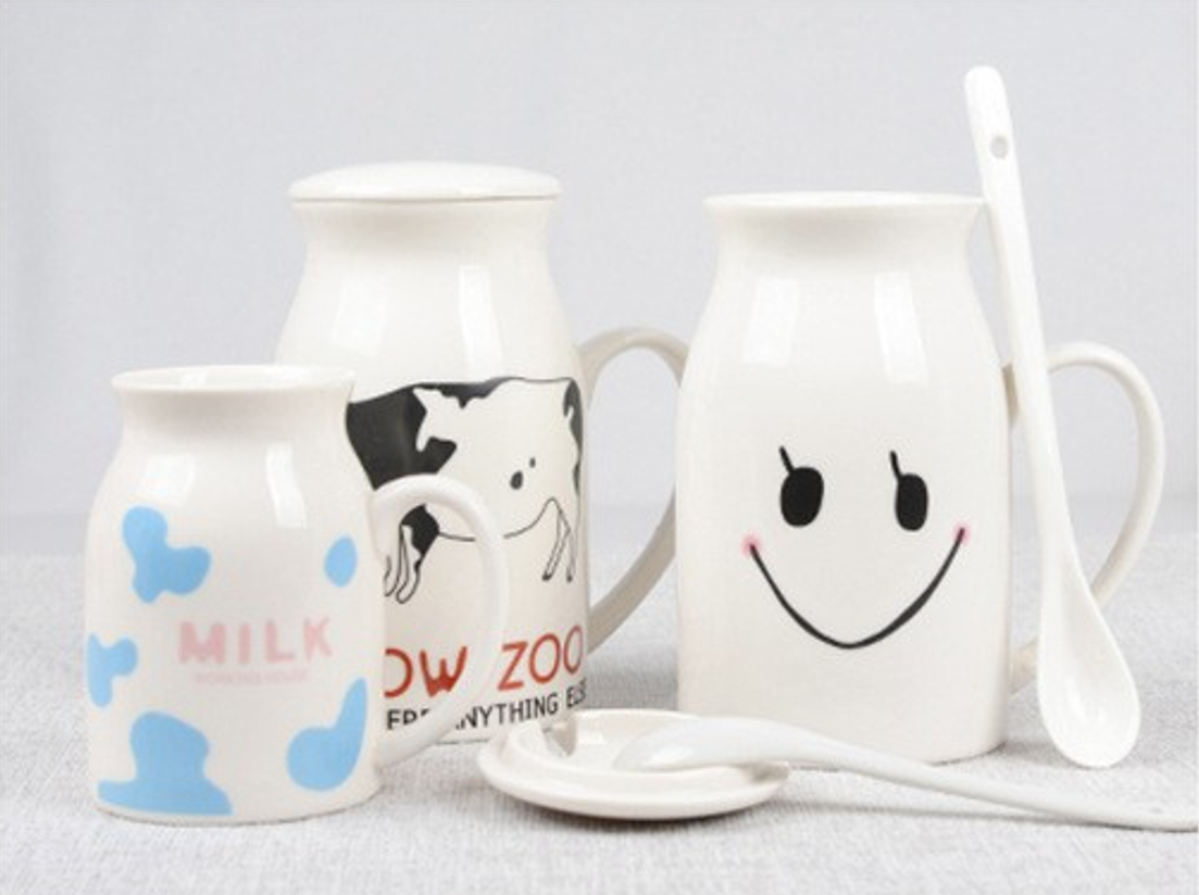 Colorful ceramic milk cups 5