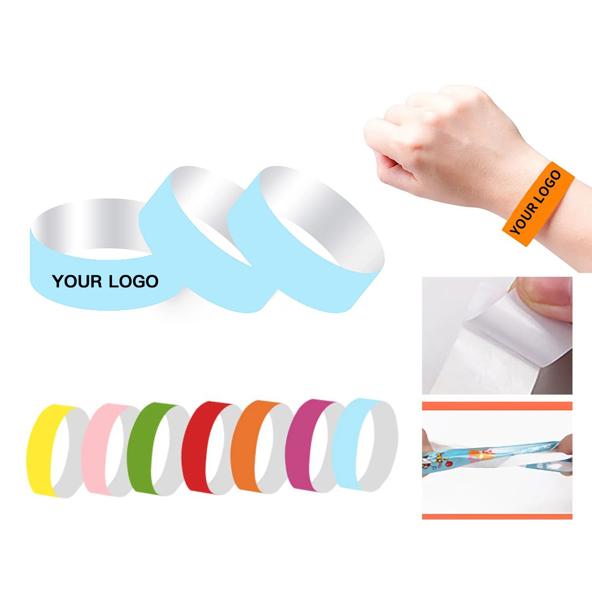 Colorful Tyvek Wristbands for Crowd Control and Access 4