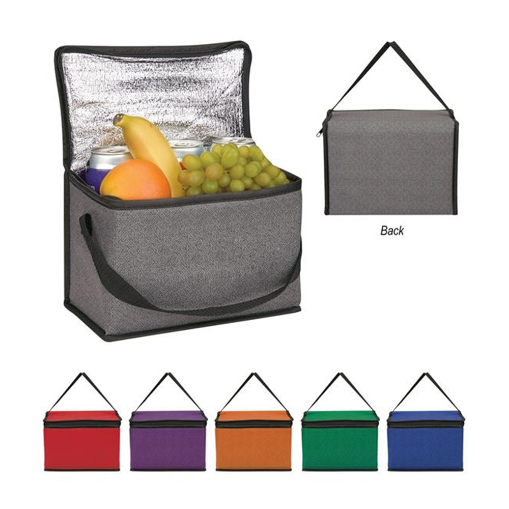 Heathered Non-Woven Cooler Lunch Bag