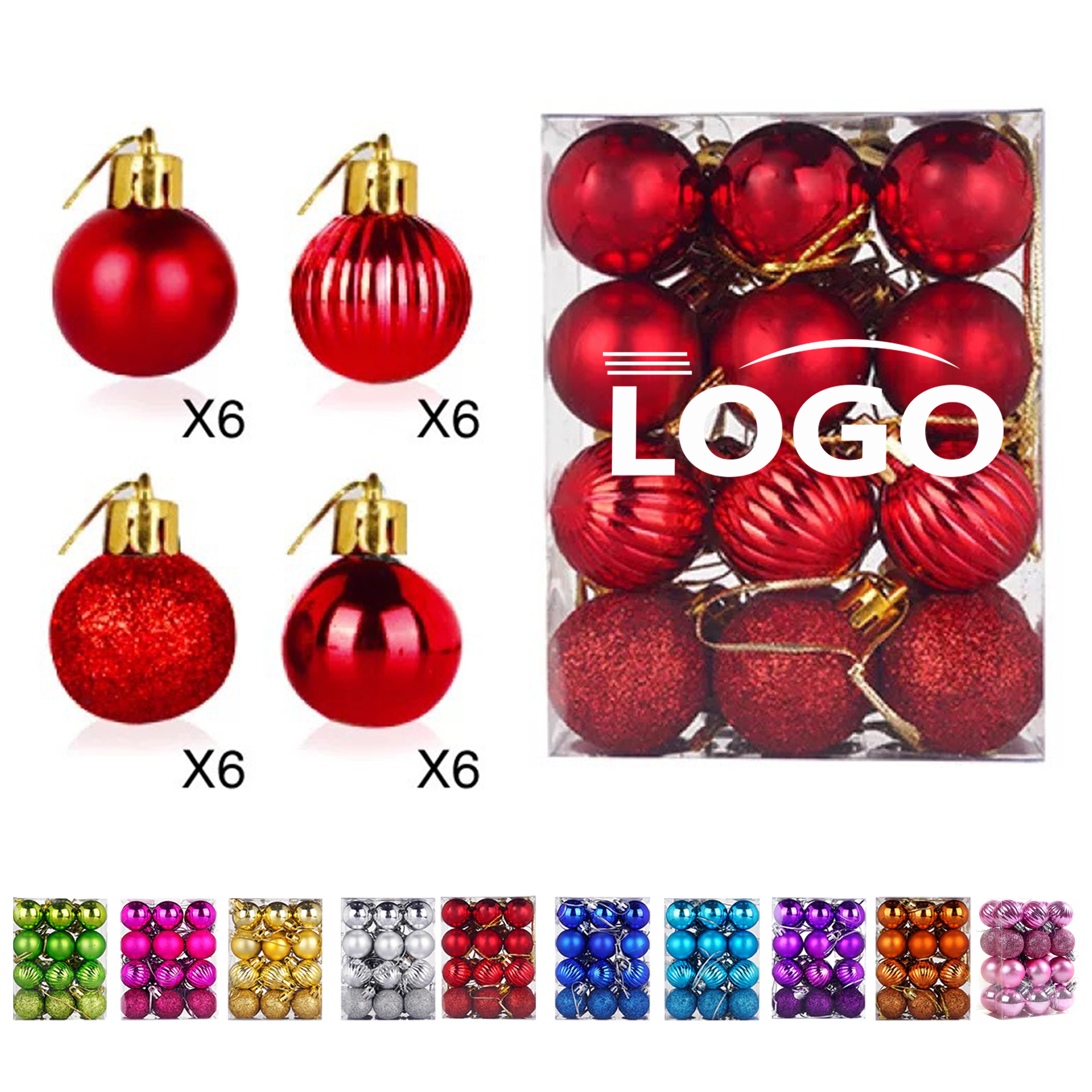 Small Plastic Christmas Balls 10