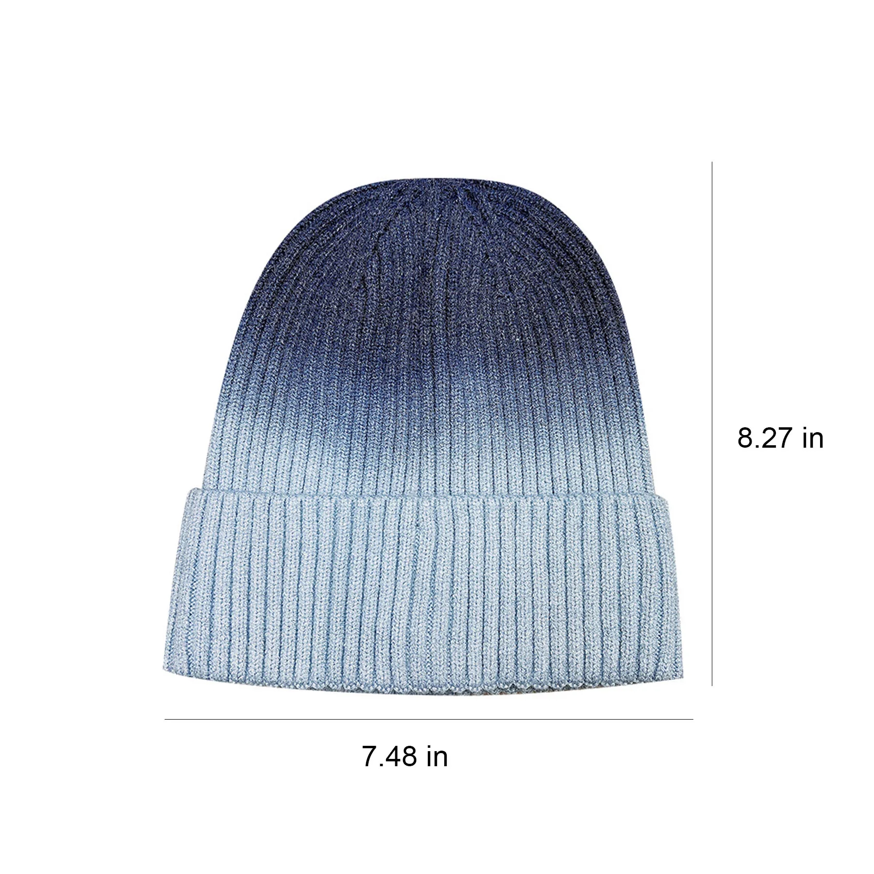Gradient Color Knitted Beanie 6