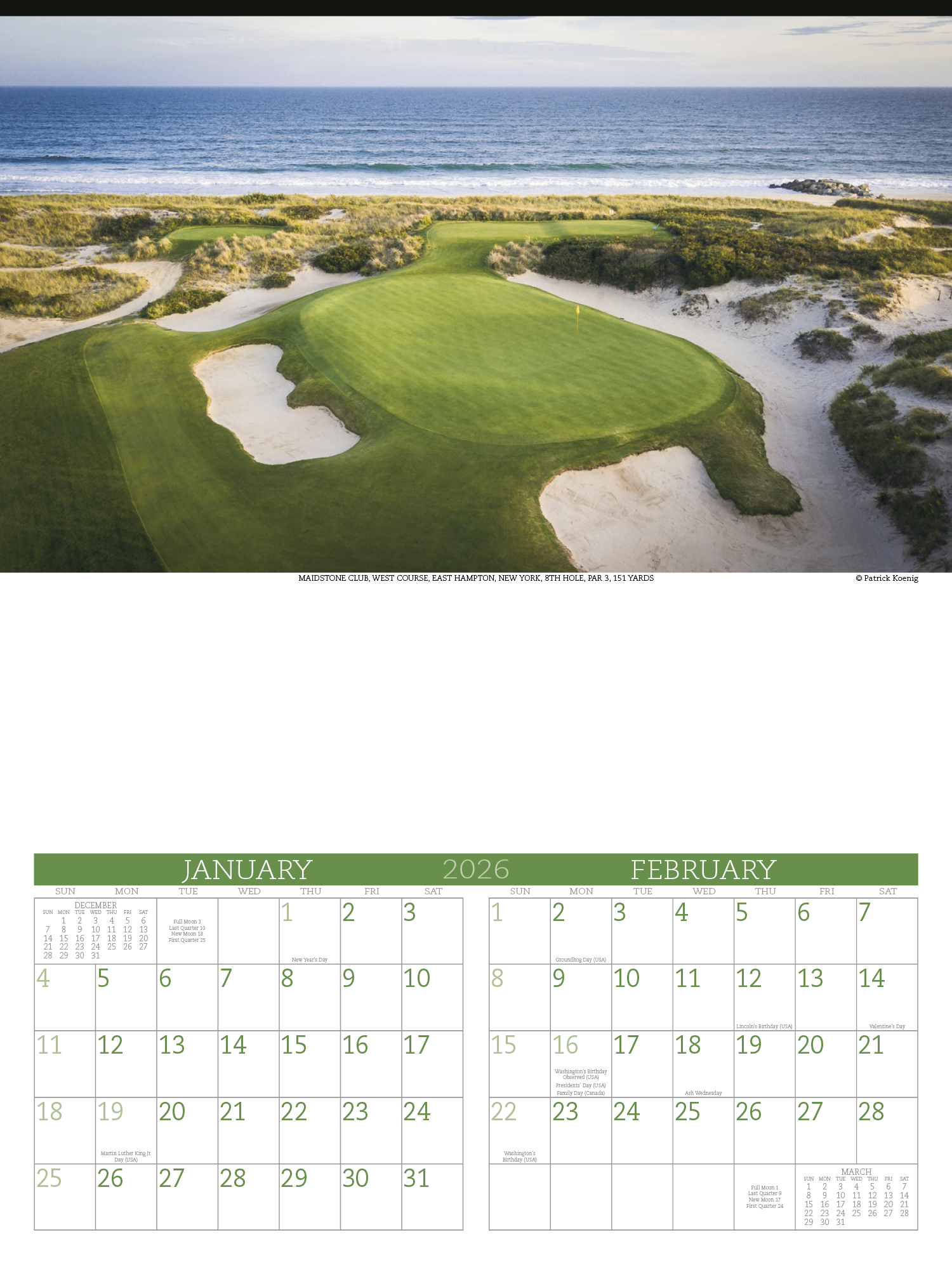 Triumph® Calendars Executive Golf Calendar 14