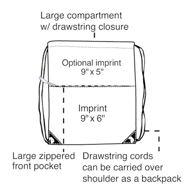 All Purpose Drawstring Tote II Bag 7