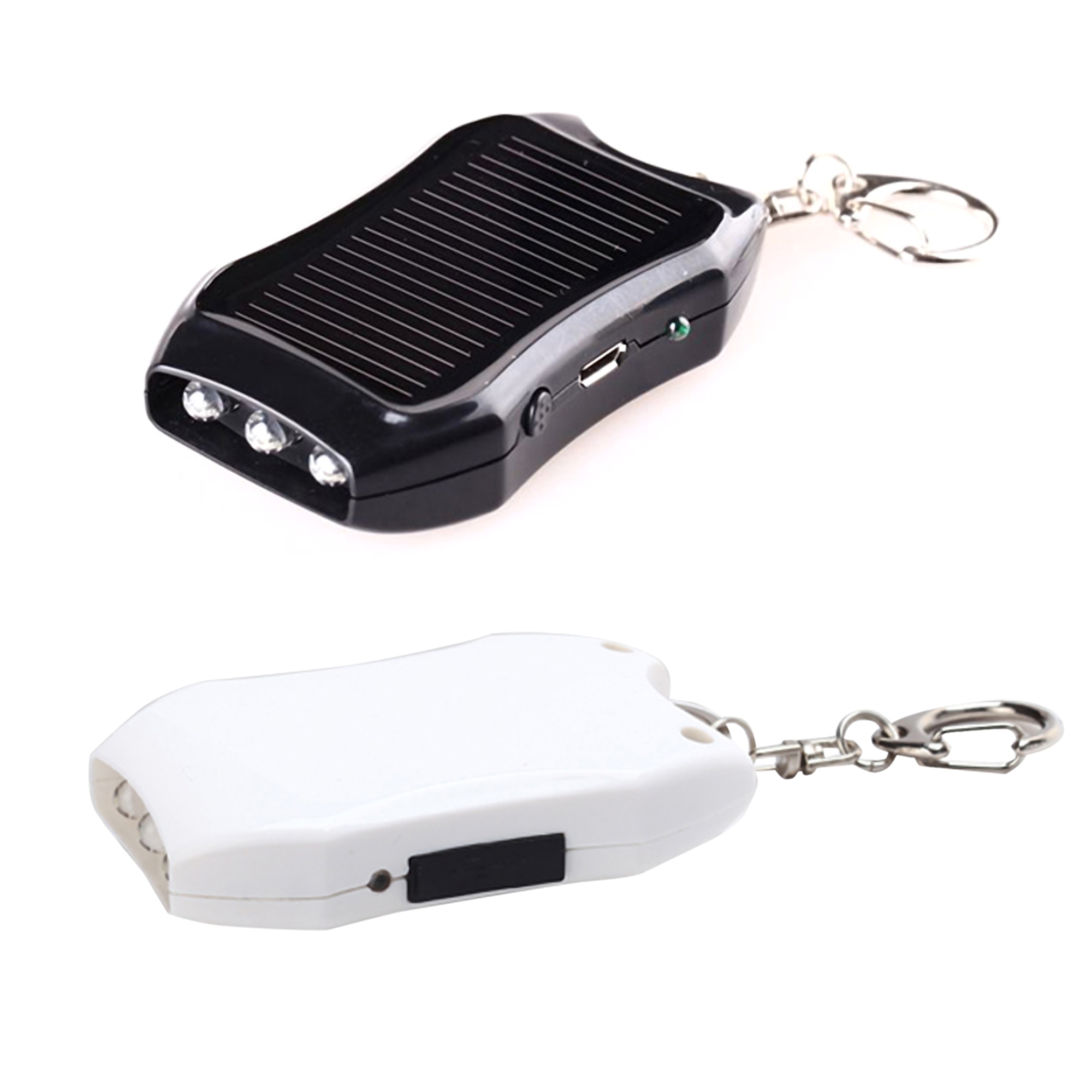 Portable 1200mAh Solar Power Bank w/Keychain 6